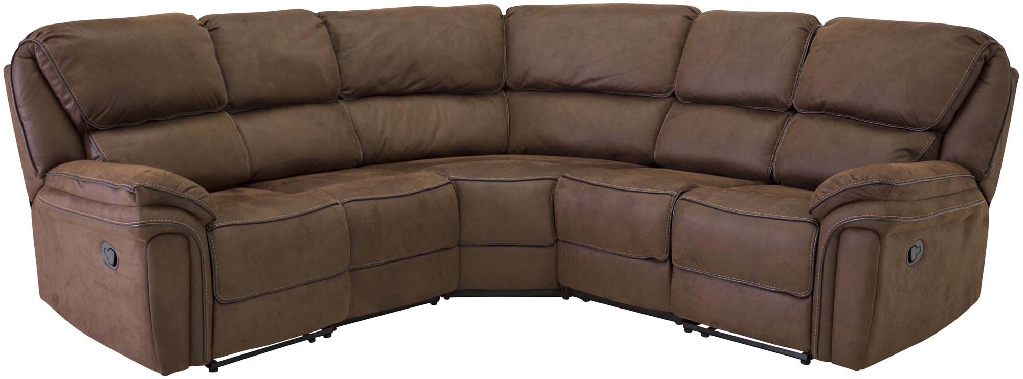 Elegantes 3er Sofa Saranda von Venture Home, gefertigt aus hochwertiger Mikrofaser, ideal für stilvolle Wohnräume und gemütliche Abende.