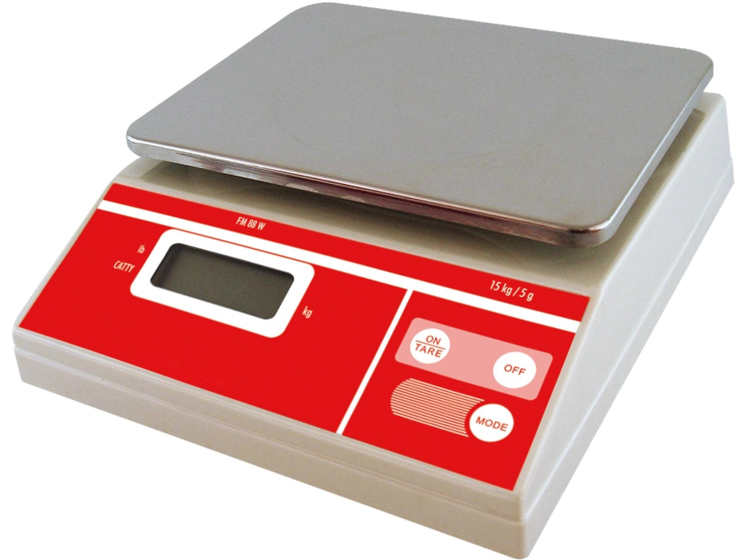 Küchenwaage digital bis 15kg Teilung 5g in Rot präsentiert im Onlineshop von KAQTU Design AG. Waage ist von Lagotto