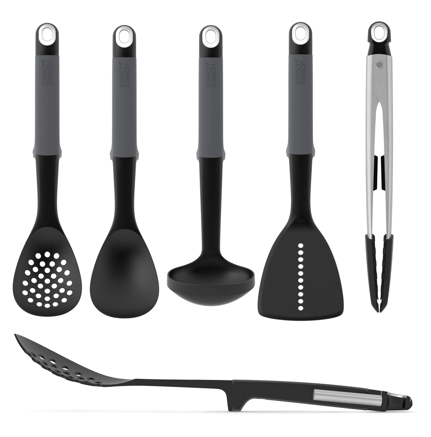 Elegantes 7-teiliges Karussell Geschenkset von Joseph Joseph, perfekt für die moderne Küche, bietet stilvolle Aufbewahrung und praktische Kochutensilien.