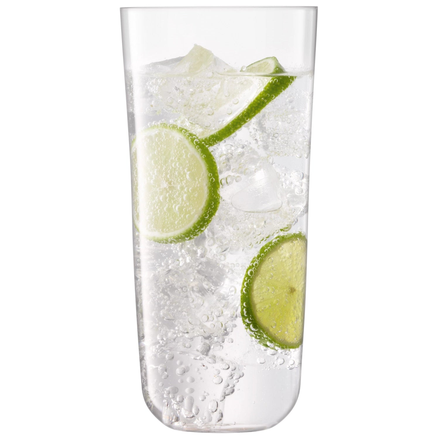 Elegantes 4er Set Arc Longdrink Gläser von LSA, 550ml, ideal für Cocktails und Longdrinks, vereint zeitloses Design mit Funktionalität.