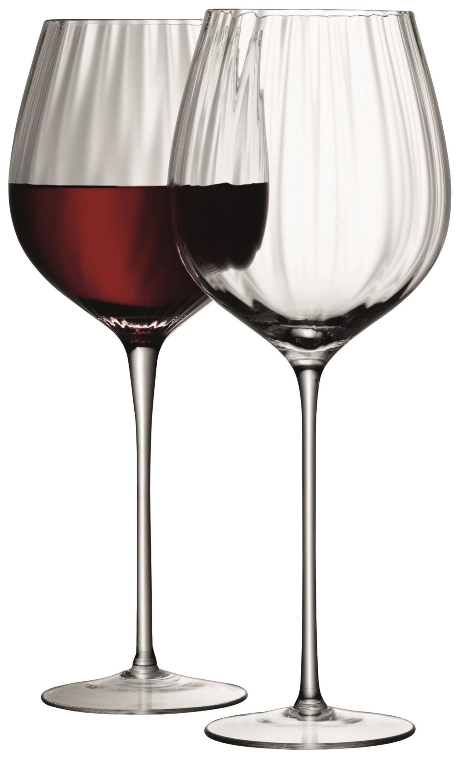 Stilvolles 2er Set Aurelia Rotweingläser von LSA, 660ml, ideal für Rotwein, kombiniert zeitgenössisches Design mit exzellenter Handwerkskunst.