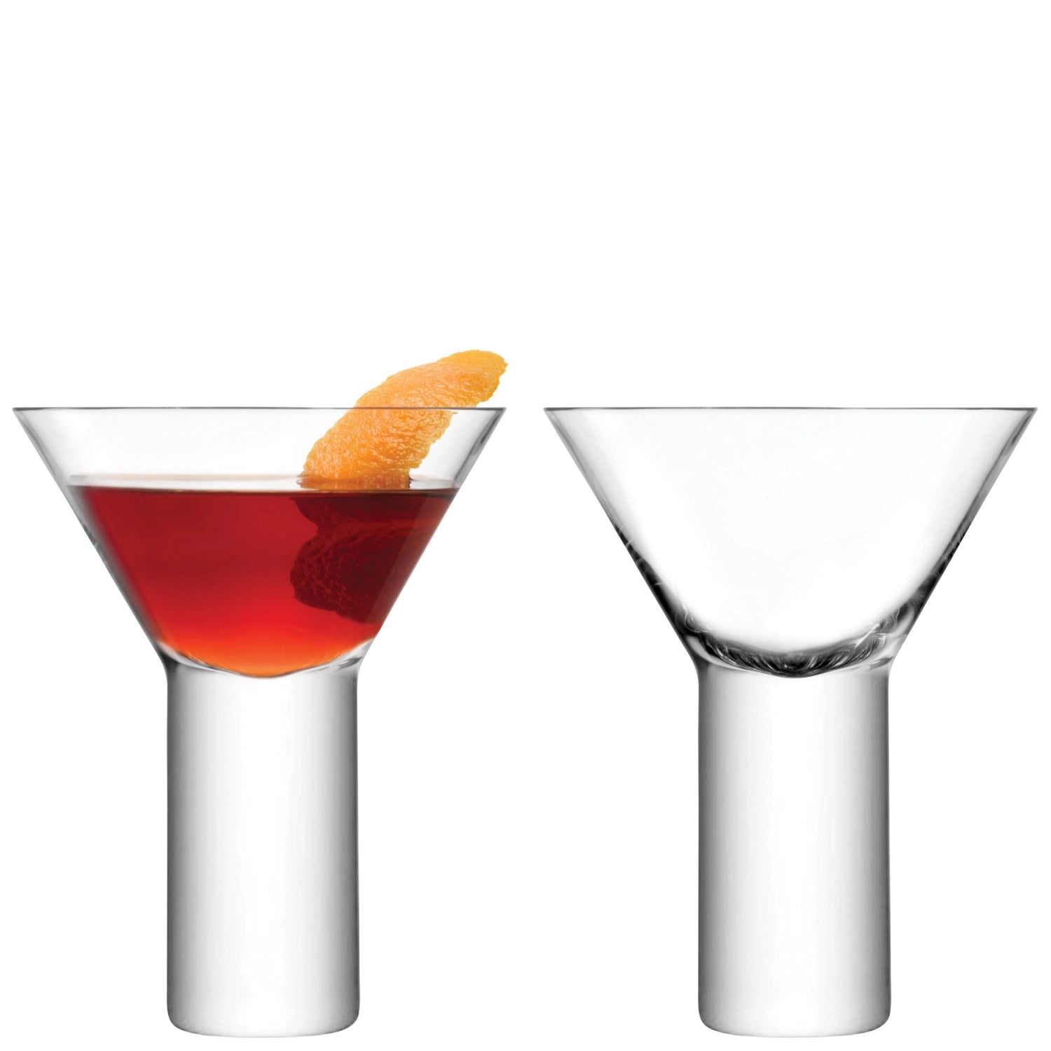 Stilvolles 2er Set Boris Cocktailgläser, 250 ml, aus klarem Glas, perfekt für kreative Cocktails und festliche Anlässe.