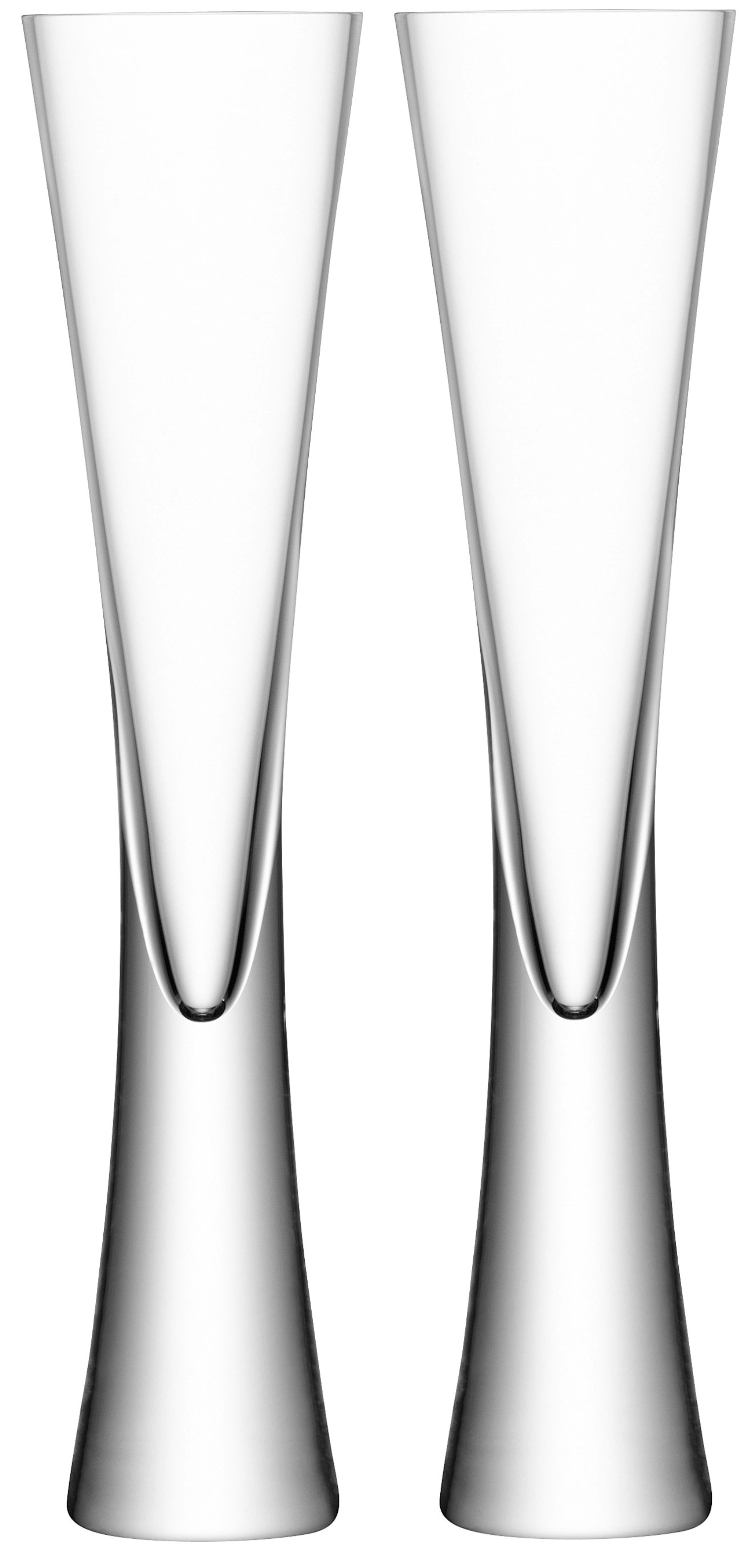 Stilvolles 2er Set Moya Sektflöten (170ml) in klarem Design von LSA, perfekt für feierliche Anlässe und edlen Sektgenuss.