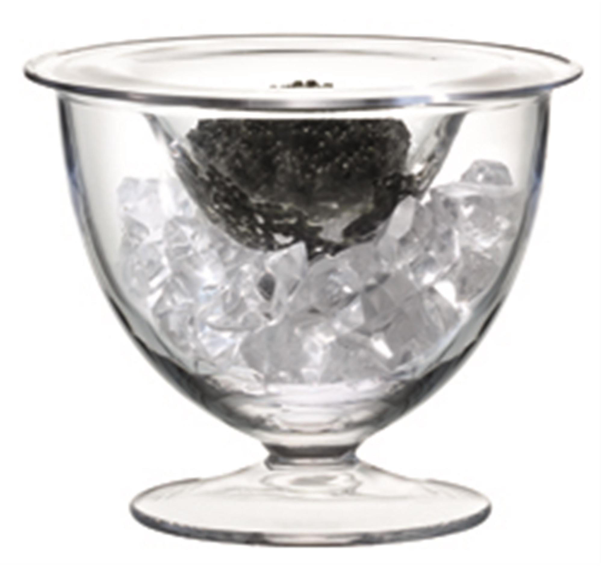 Elegantes Serve Kaviar Set aus klarem Glas, Ø14cm, ideal für stilvolle Präsentation von Snacks und Vorspeisen, perfekt für festliche Anlässe.