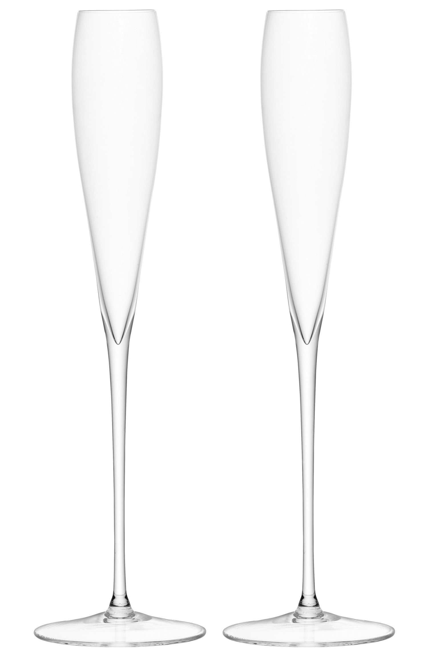 Elegantes 2er Set Sektkelche von LSA, 100ml, ideal für prickelnde Getränke und besondere Anlässe, in klarem Design.