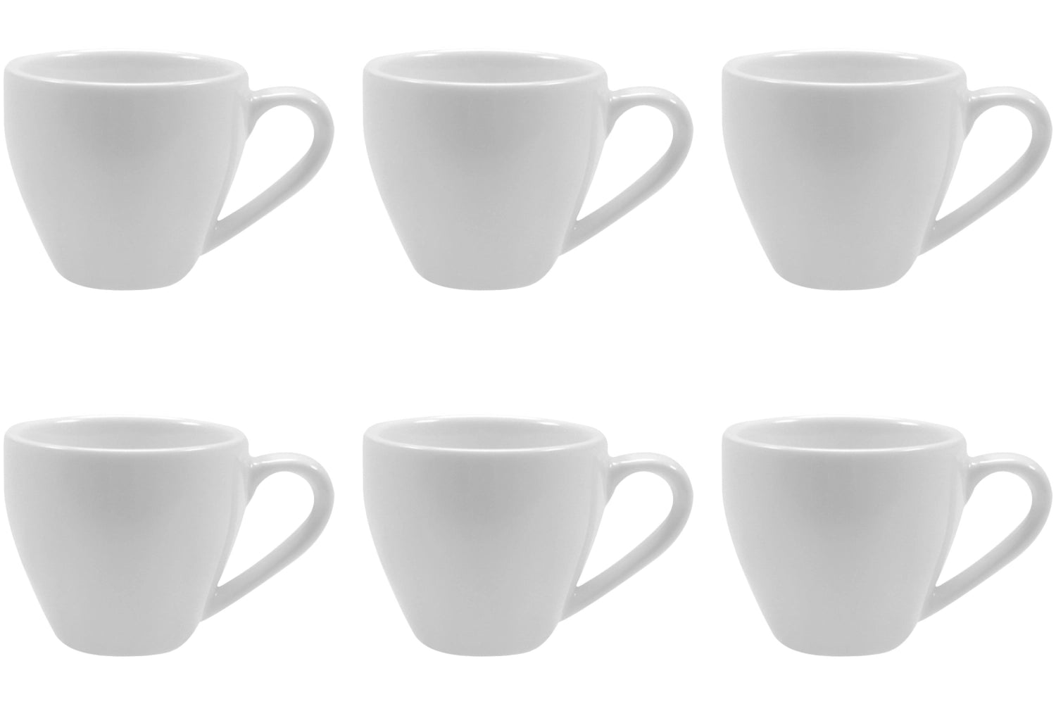 Stilvolles 6er Set Italia Mokka Obertassen von Lagotto, 0,01 lt, perfekt für Espresso und eine elegante Tischpräsentation.