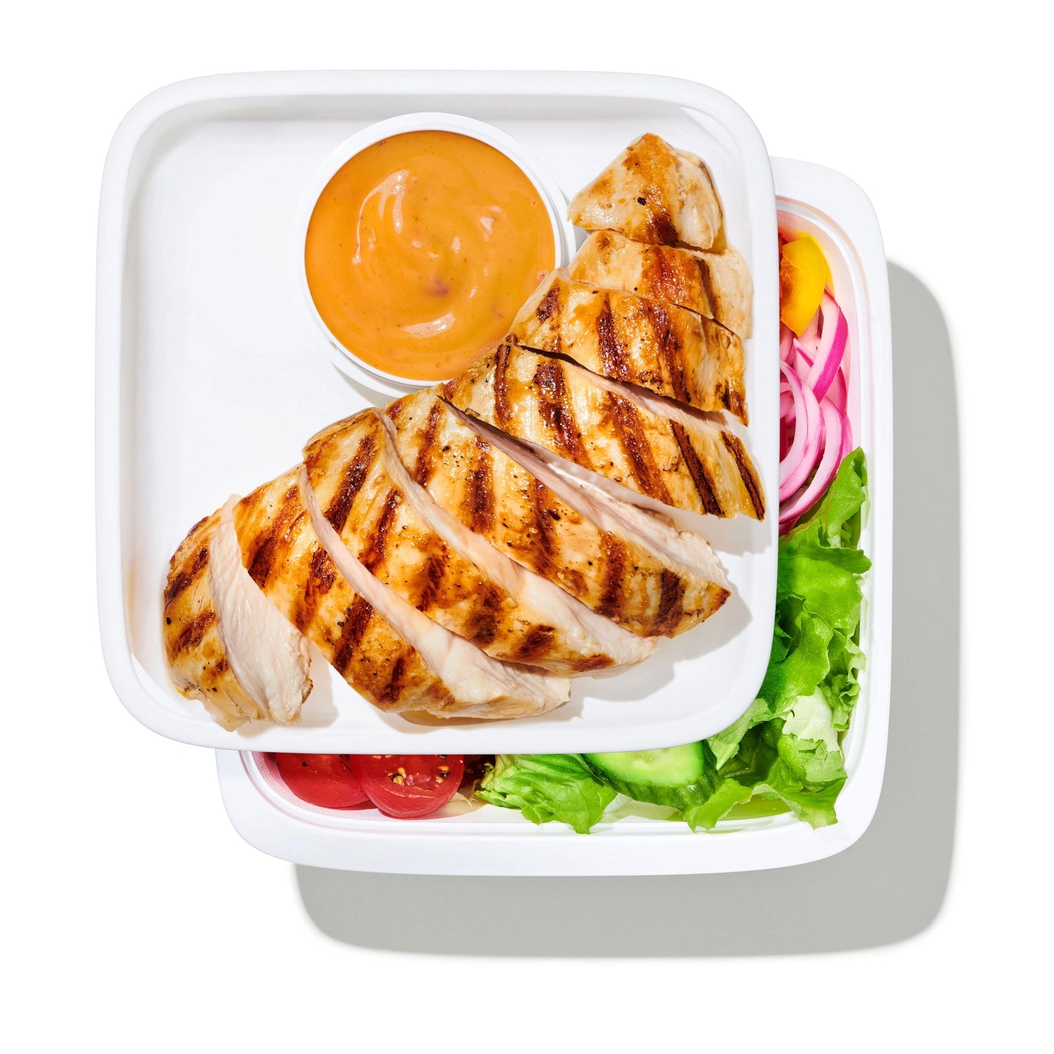 OXO Good Grips Prep & Go Salatbehälter 1.5L, praktischer und eleganter Behälter für frische Salate, ideal für unterwegs und die Aufbewahrung.