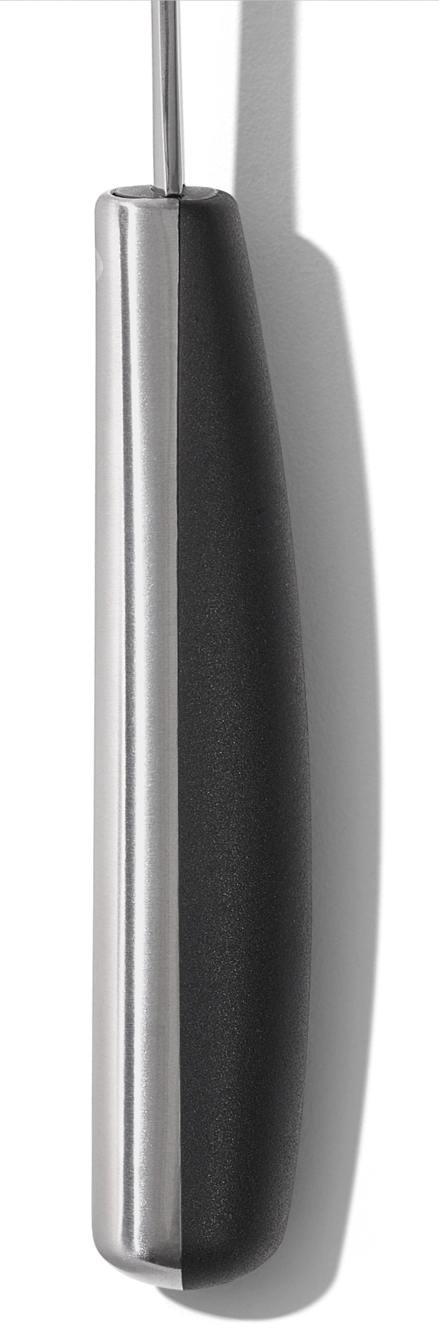 Robuster OXO Good Grips Wender aus Edelstahl, perfekt zum Wenden und Servieren von Speisen, mit ergonomischem, rutschfestem Griff für optimalen Komfort.