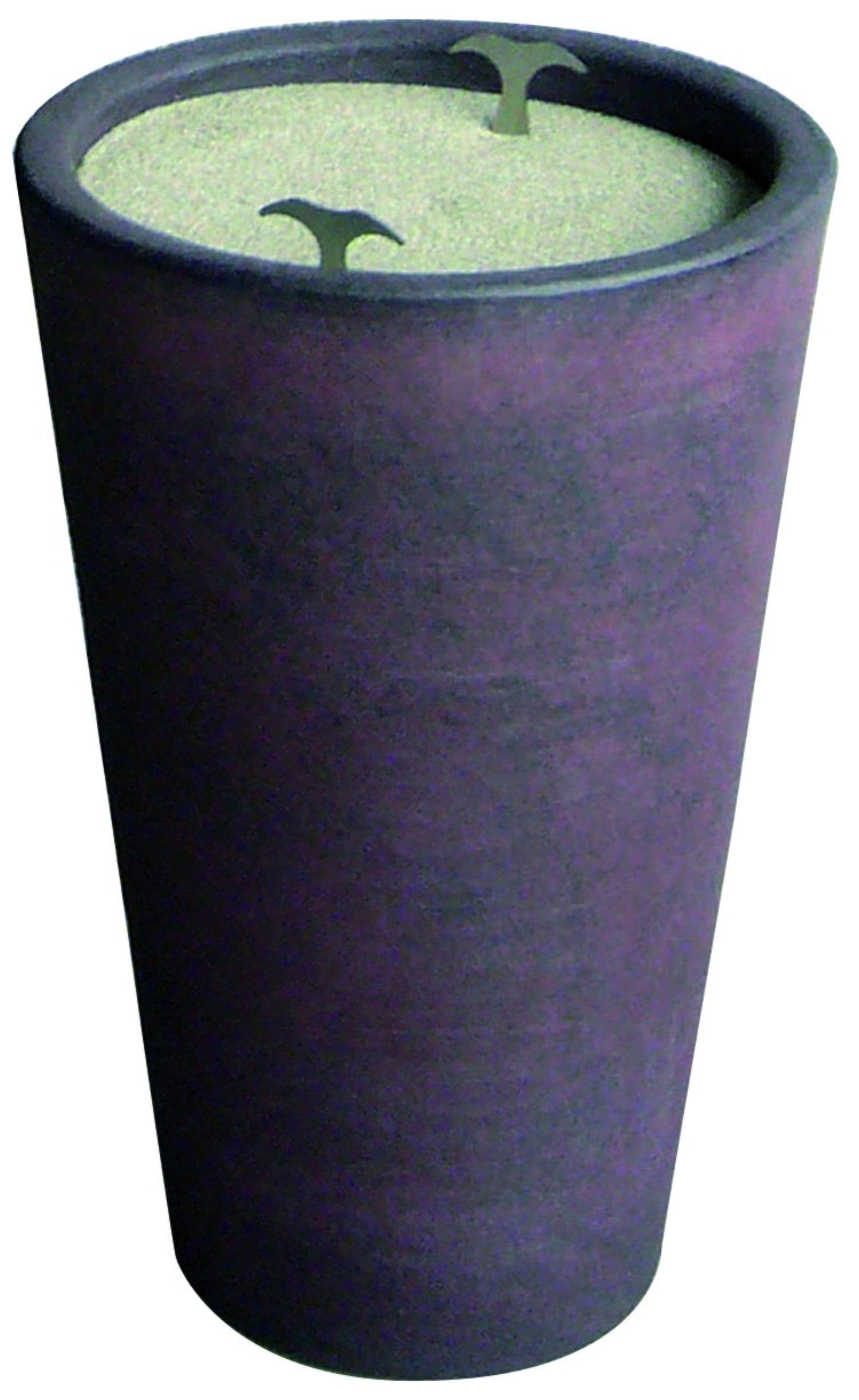 Terracotta-farbener Außen-Aschenbecher von Piazza, 55 cm groß, ideal für den Einsatz im Freien, stilvolles und funktionales Design.
