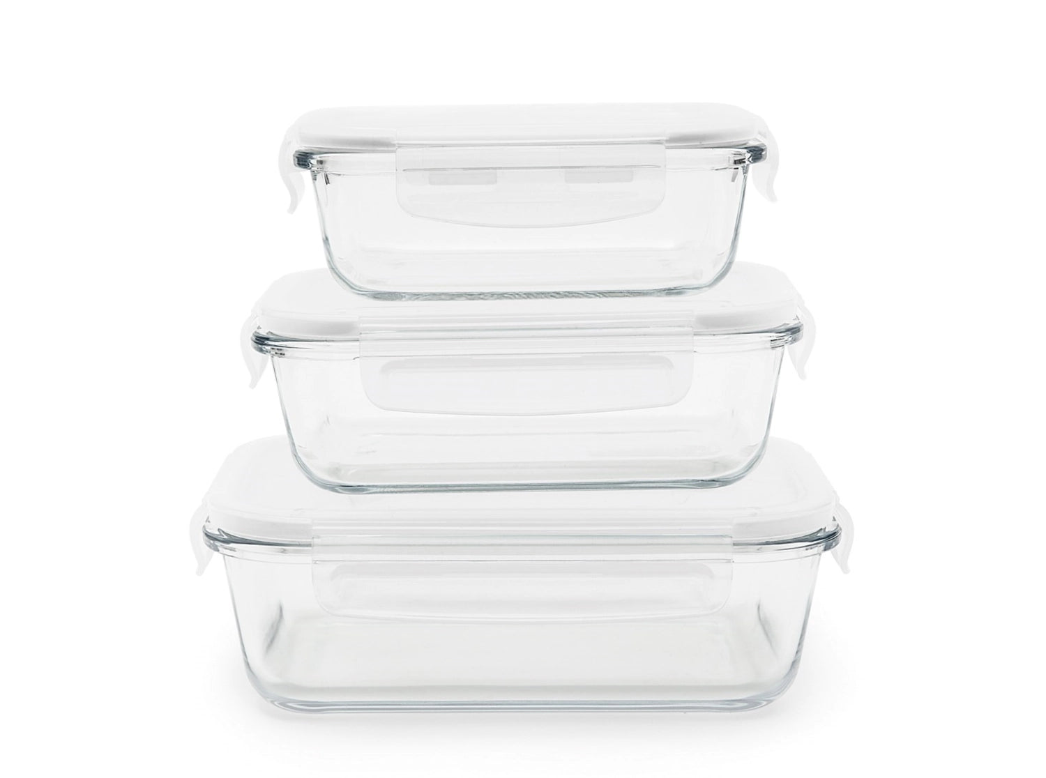 Praktisches 3er Set Vorratsdosen von Pebbly mit Ventil, ideal zur Aufbewahrung von Lebensmitteln in verschiedenen Größen: 1l, 650ml und 400ml.