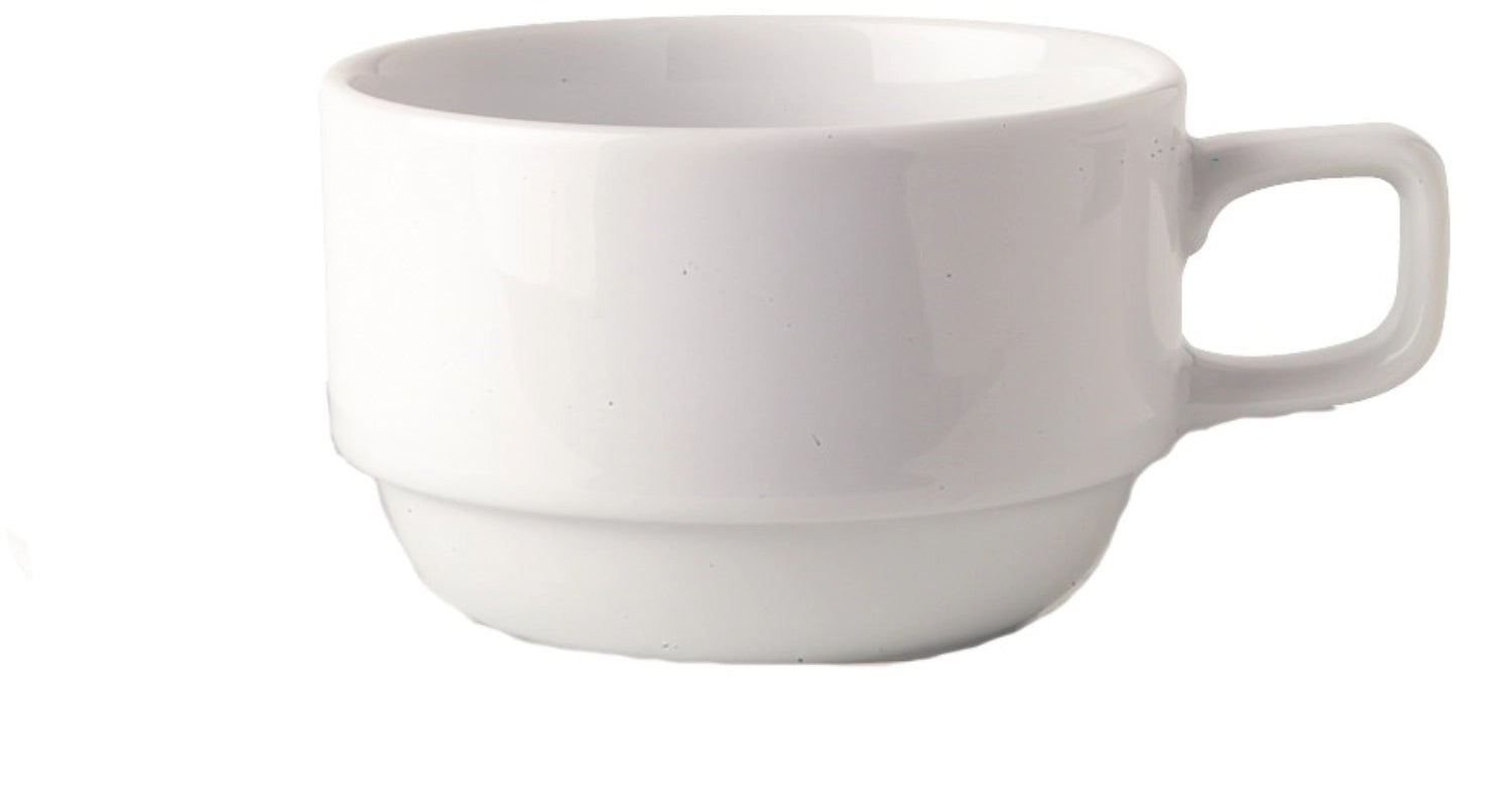 Elegantes 6er Set Uni 09 Kaffee Obertassen von Royal Porcelain, 0,2 l, perfekt für Kaffee und Tee, zeitloses Design für jeden Anlass.
