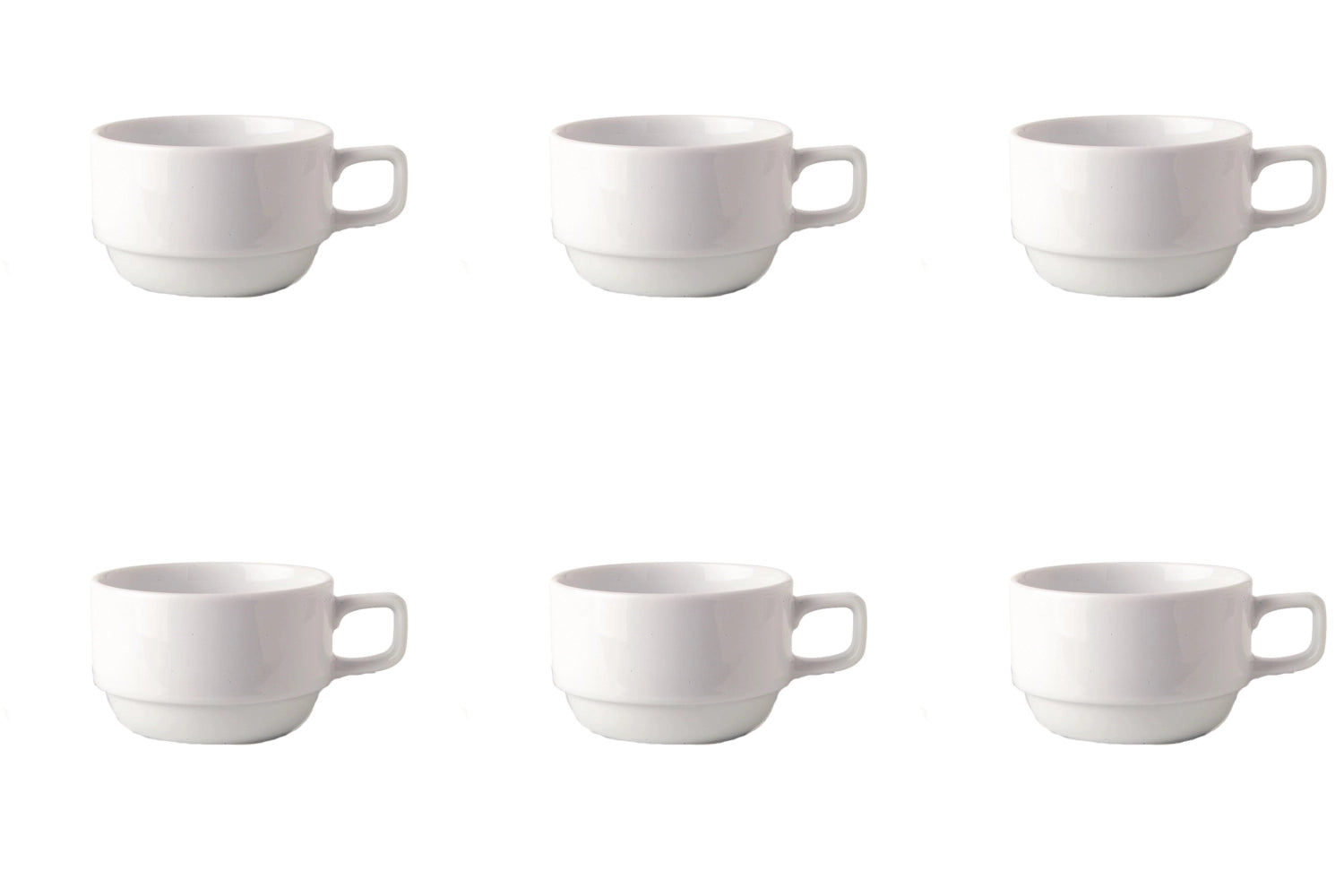 Elegantes 6er Set Uni 09 Mokka Obertassen von Royal Porcelain, 0,10 lt, perfekt für Espresso-Liebhaber, vereint zeitloses Design und hohe Qualität.