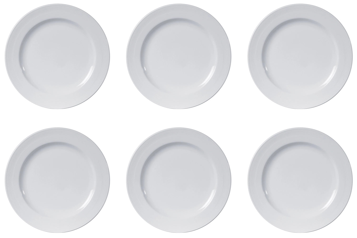 Stilvolles 6er Set flacher Teller Karat 19 von Royal Porcelain, 16 cm, perfekt für Snacks und Desserts, verleiht jedem Tisch Eleganz.