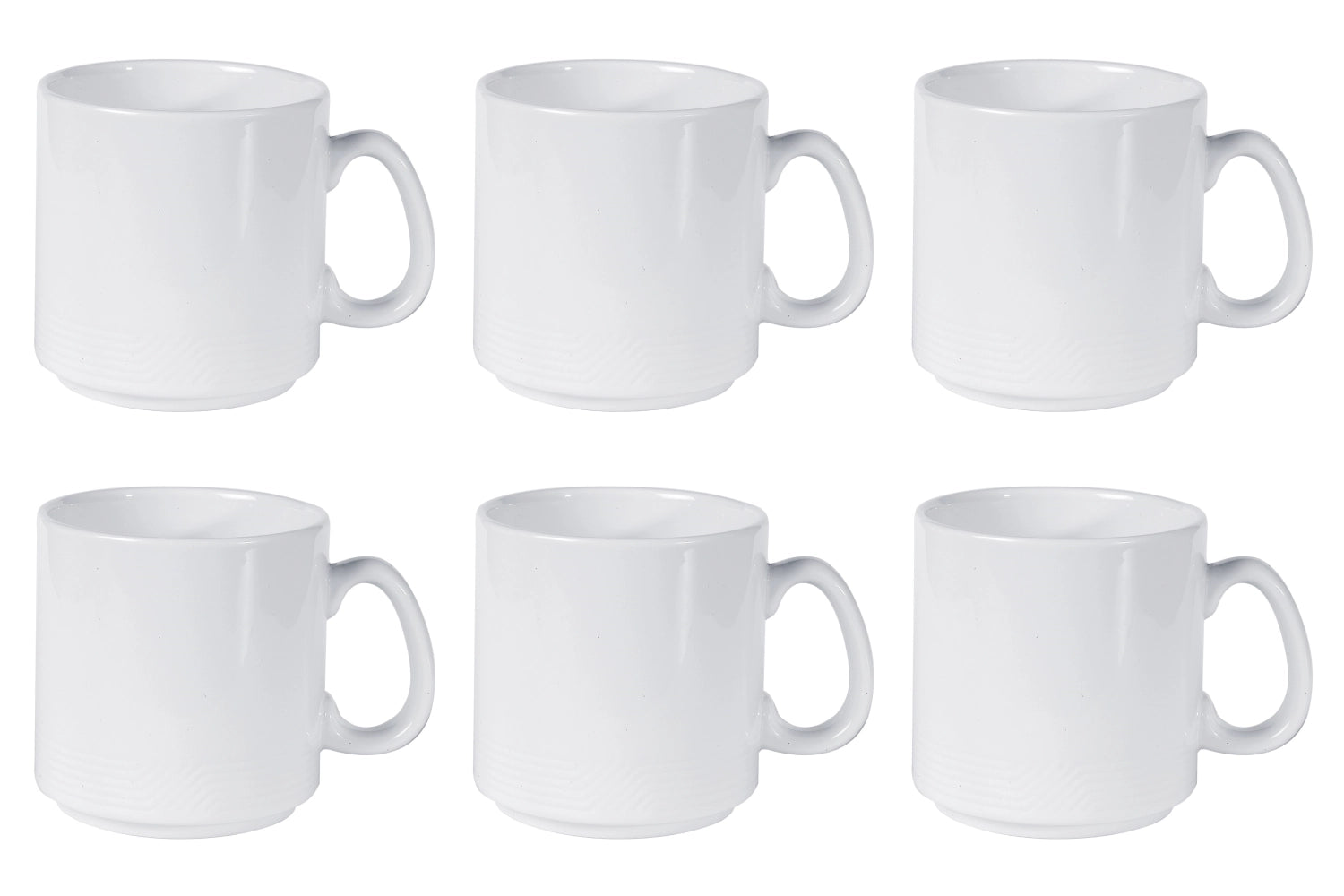 Elegantes 6er Set Karat 19 Tassen von Royal Porcelain, ideal für Mokka, mit zeitlosem Design und exzellenter Qualität.