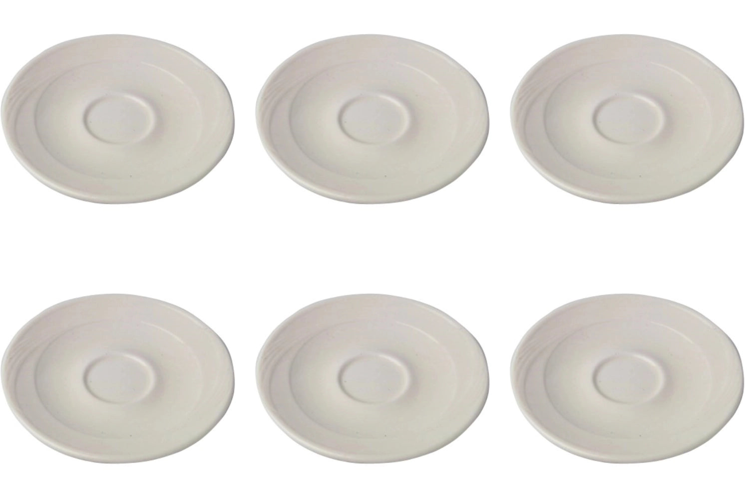 Hochwertiges 6er Set Maxa Dura 83 Untertassen, 15.5 cm, perfekt für stilvolle Kaffeetafeln, robust und elegant – Royal Porcelain.