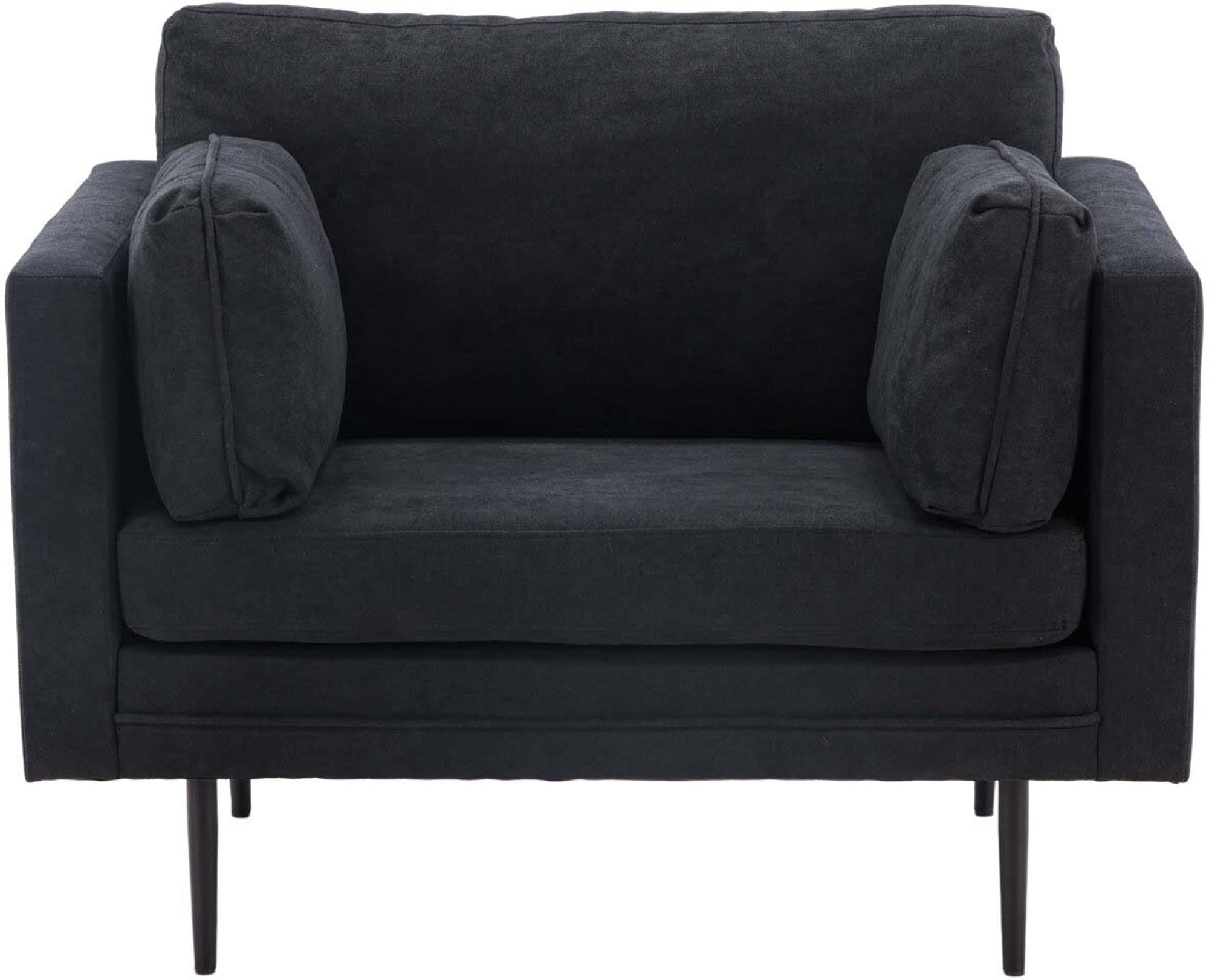 Moderner Boom Sessel von Venture Home, ausgestattet mit bequemen Armlehnen und edlem Samt, ideal für stilvolle Wohnräume.