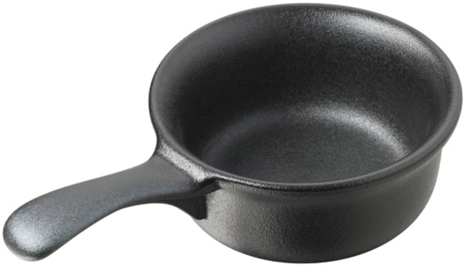 Kleine Gusseisen-Optik Butterpfanne von Revol, Ø 10,5 cm, perfekt zum Schmelzen von Butter und für köstliche Saucen.
