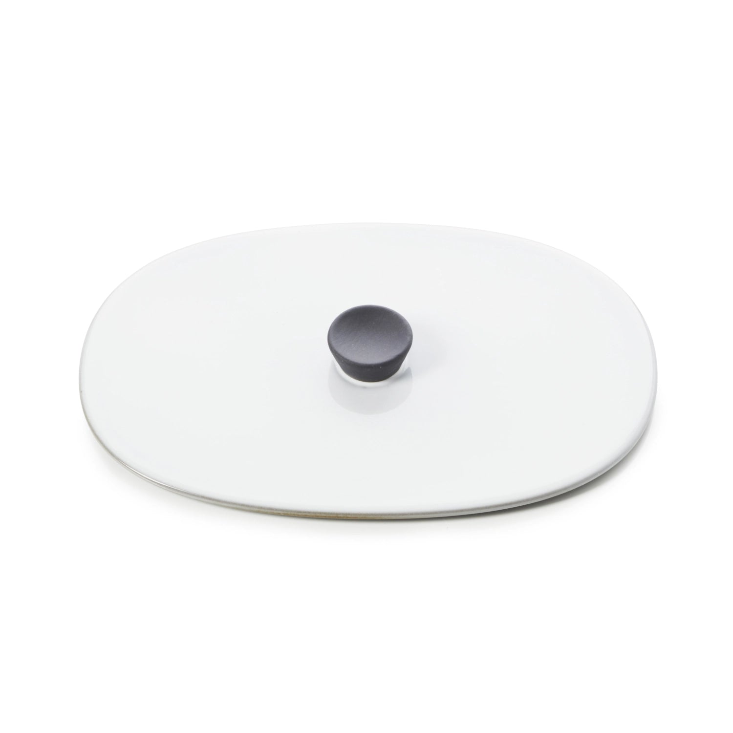 Eleganter, weißer Deckel für die 19x13 cm Auflaufform von Revol, perfekt zum Abdecken und Servieren von köstlichen Speisen.