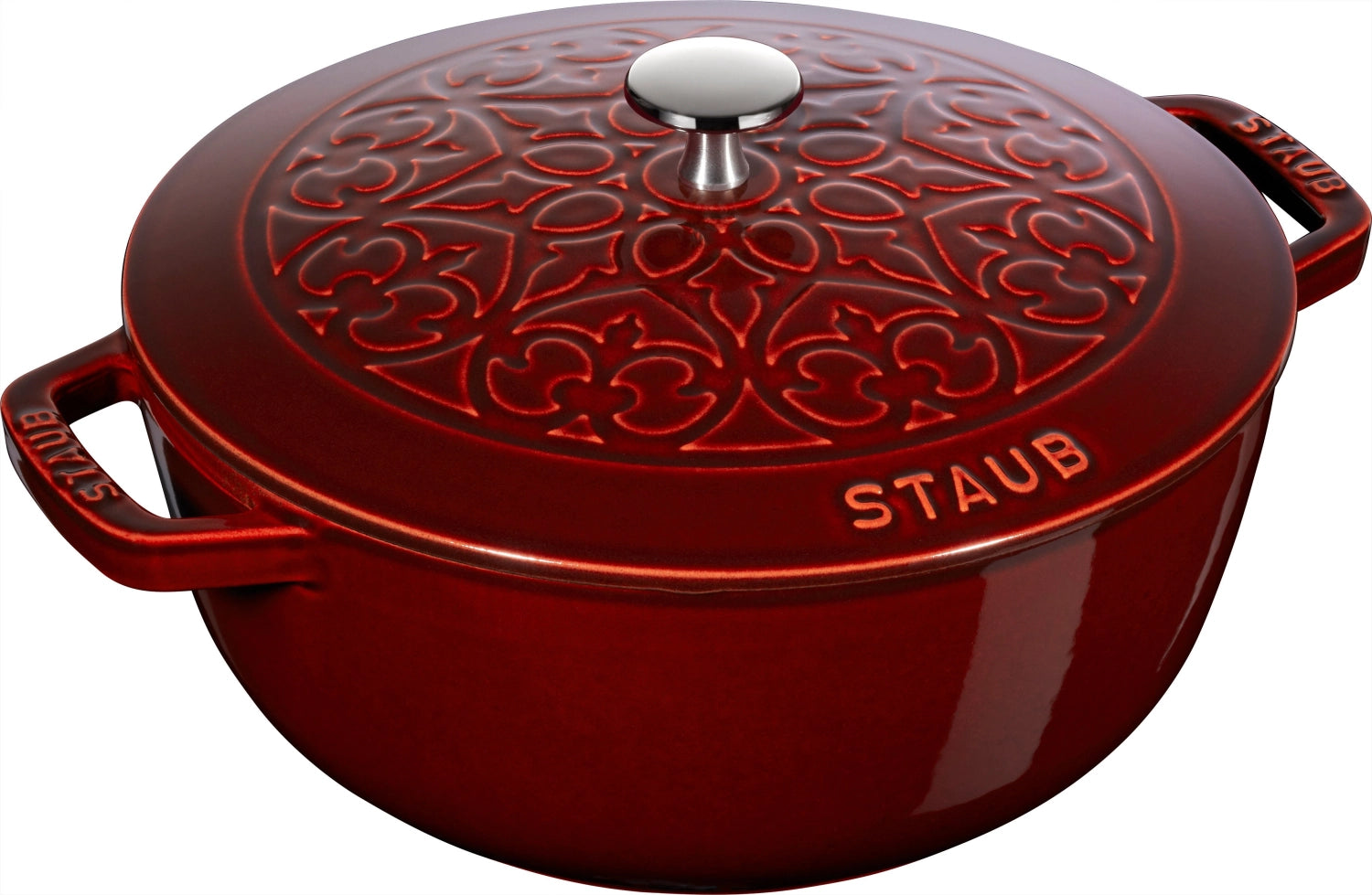 Schwarze La Cocotte Cocotte hoch von Staub, 24 cm, 4.7l, ideal für schmackhafte Gerichte und stilvolles Kochen.