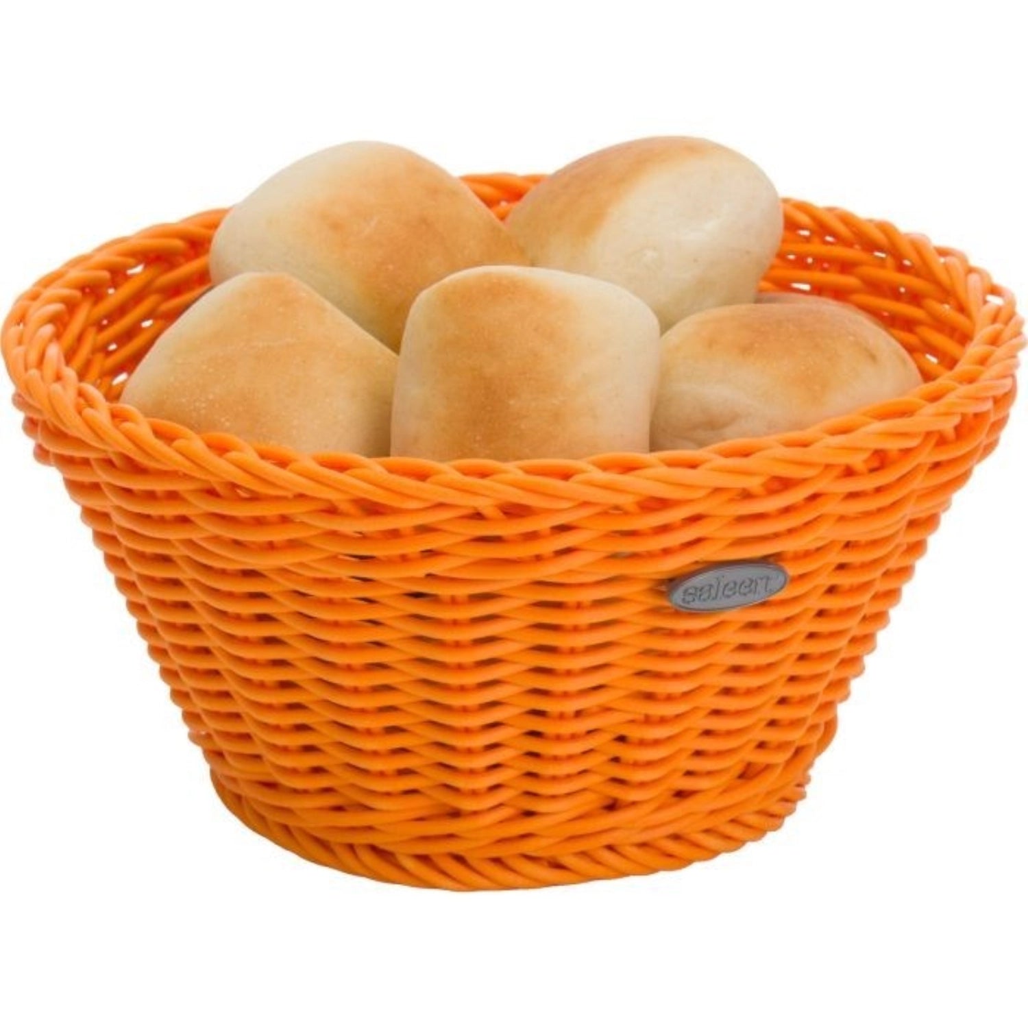 Runder Brotkorb in strahlendem Orange von Westmark, ideal für die stilvolle Aufbewahrung von Brot, Durchmesser 18 cm, Höhe 10 cm.