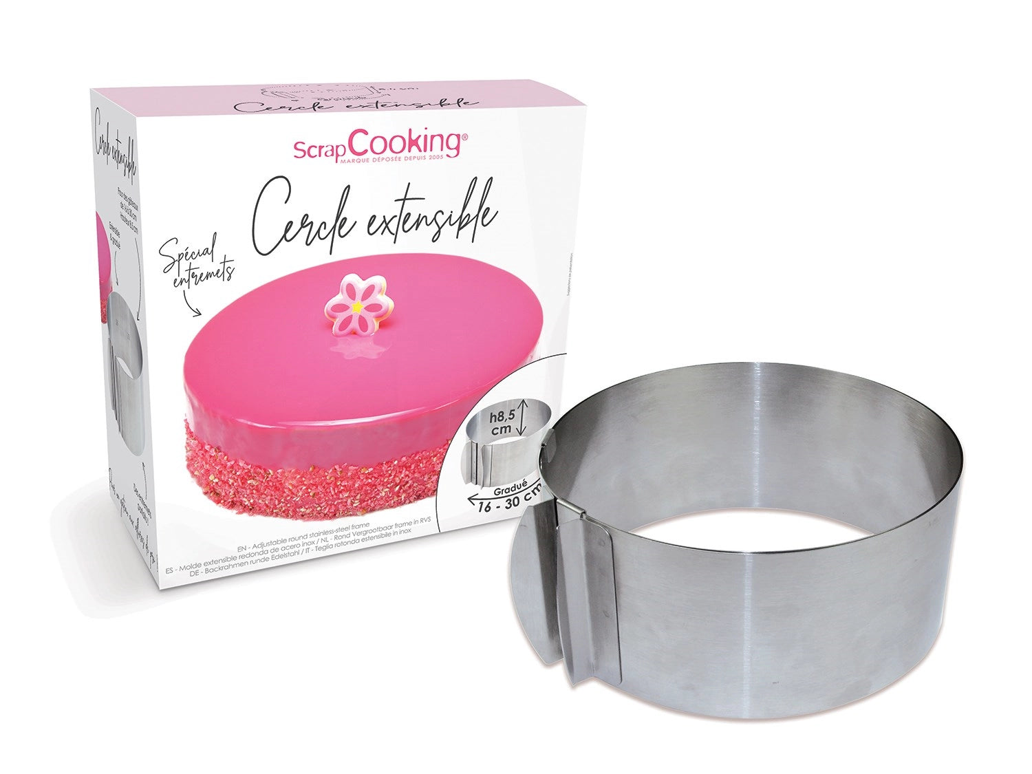 Fünf sortierte Ausstecher in Form von Weihnachtsbäumen von Scrap Cooking, ideal zum Ausstechen von Plätzchen und Dekorationen für die Weihnachtszeit.