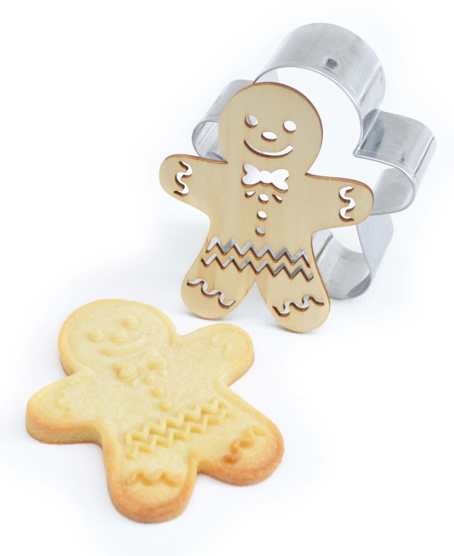 Drei weihnachtliche Ausstecher und Präger von Scrap Cooking, ideal für kreative Plätzchen und festliche Backprojekte.