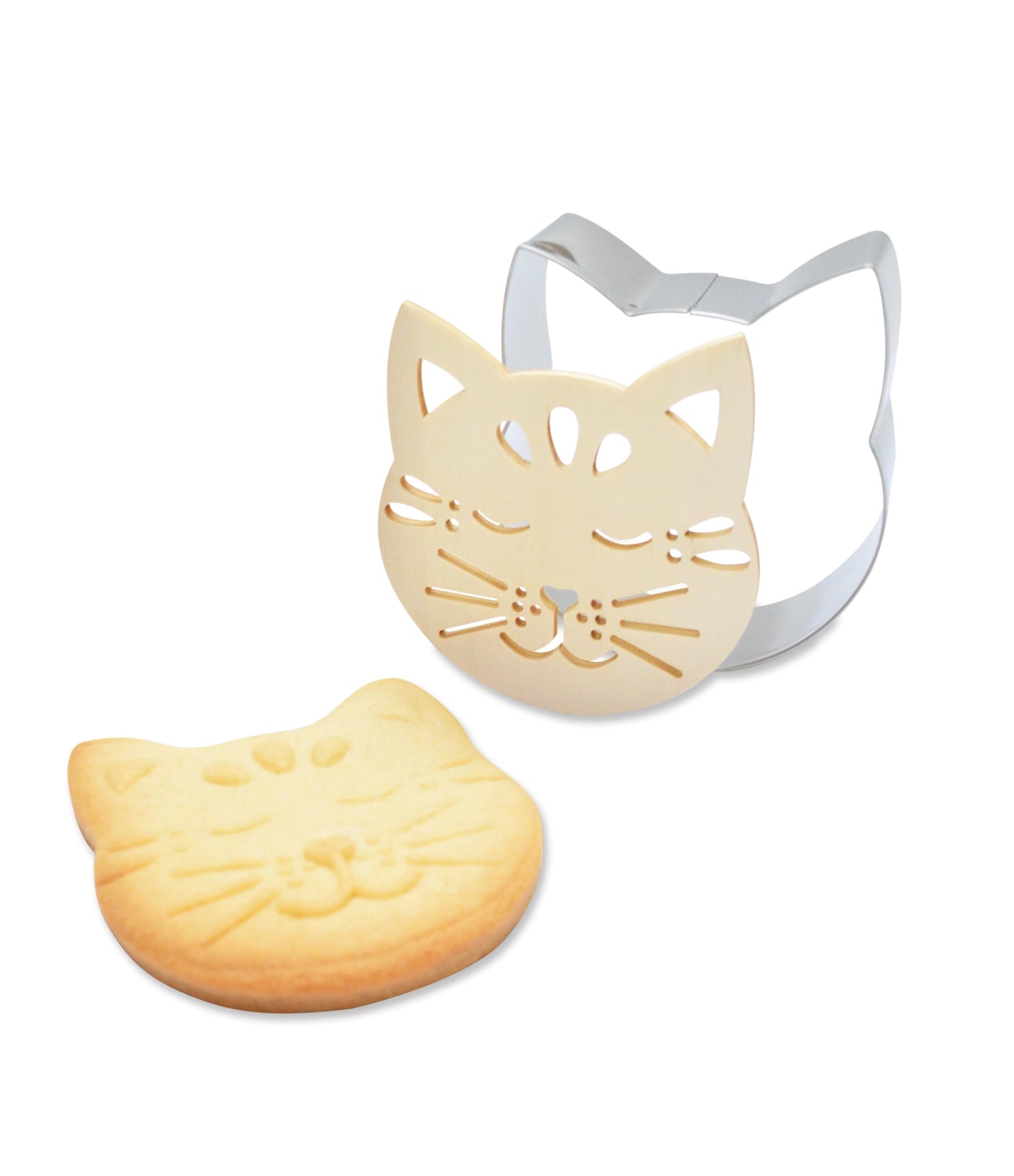 Drei praktische Ausstecher und Präger von Scrap Cooking für kreative Backprojekte, ideal für Keks- und Tortendekorationen in verschiedenen Designs.