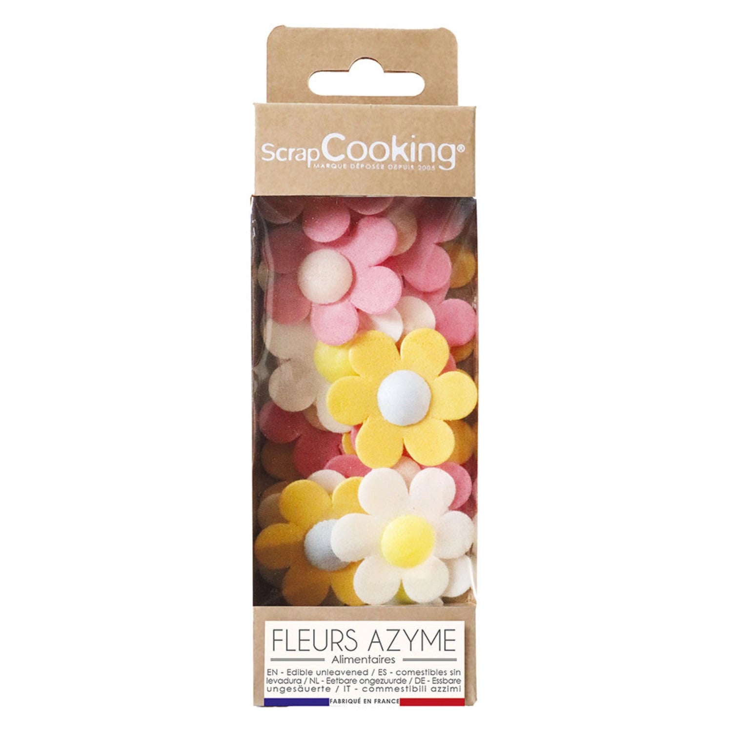 Essbare Zuckerfiguren in Anemonenform: 12 bunte Dekorationen von Scrap Cooking, perfekt für kreative Backideen und festliche Anlässe.