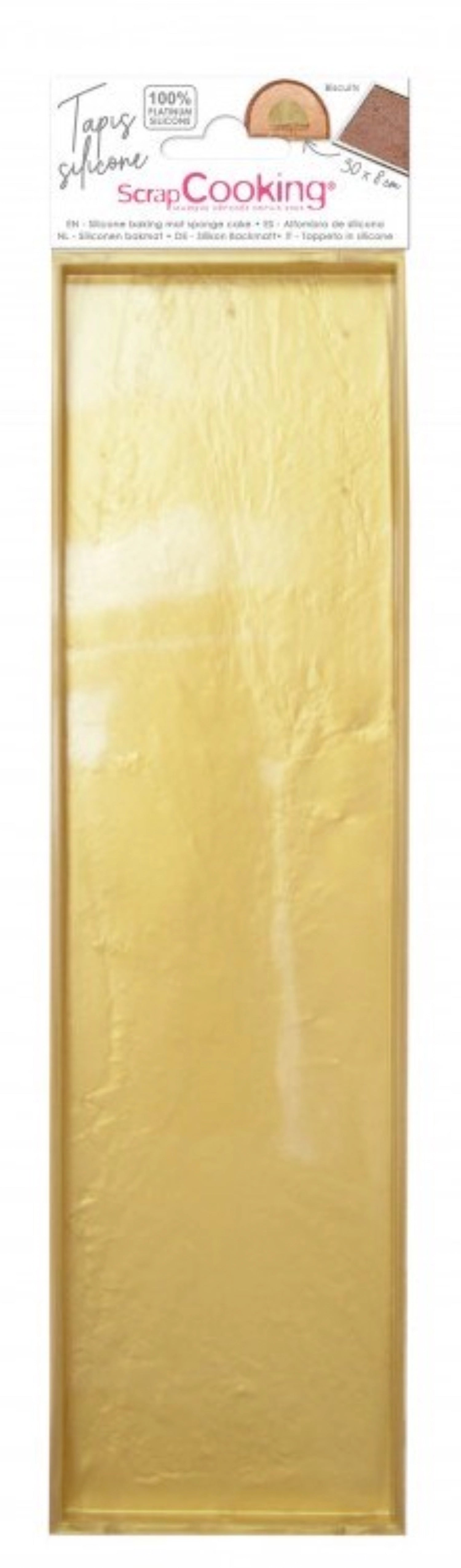 Praktische Silikon-Backmatte mit Rand, 30x8cm, perfekt für kreative Backprojekte und müheloses Formen von Teig und Gebäck.