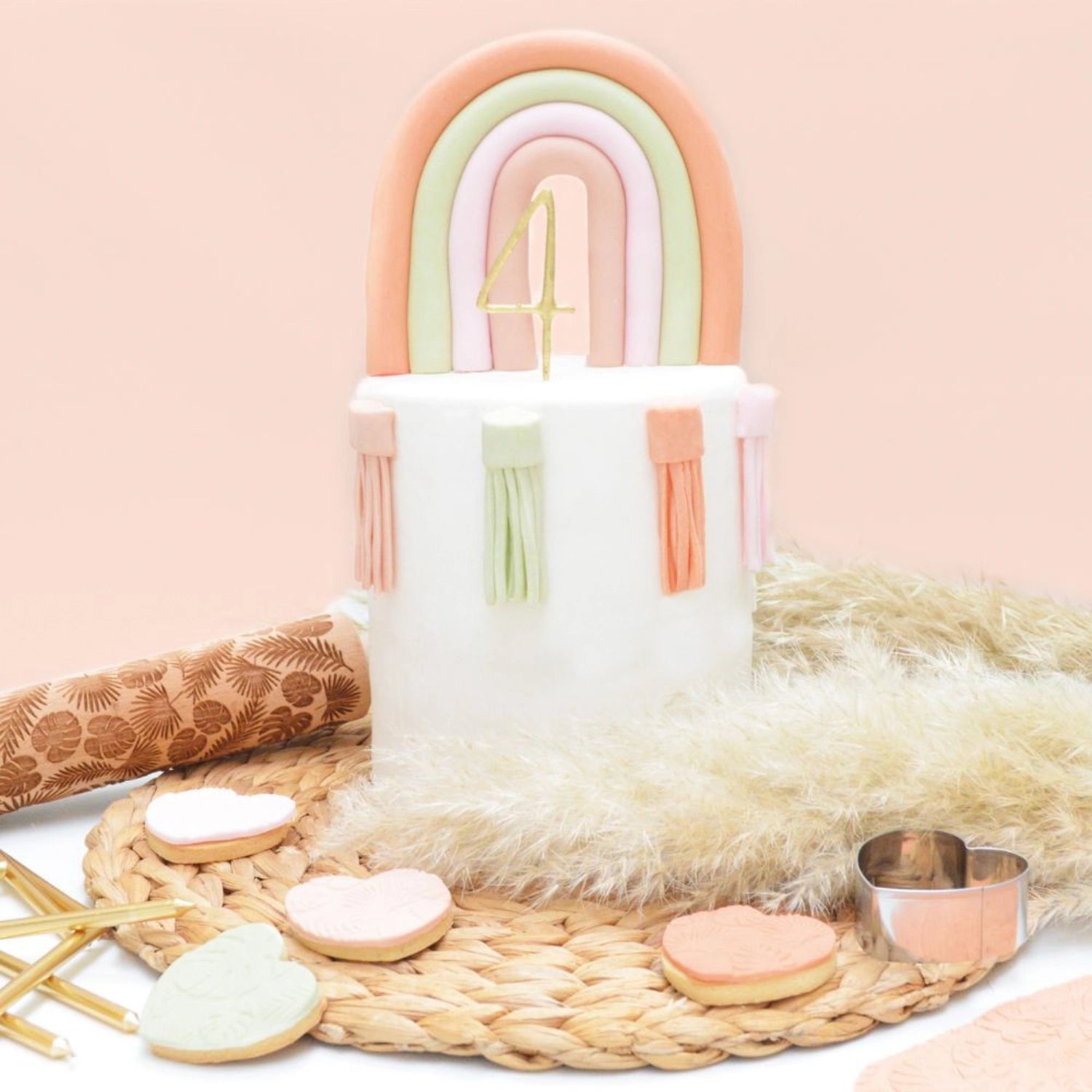 Weißer Zuckerfondant, ausgerollt, Durchmesser 36 cm, 430 g, ideal für Tortendekoration und kreative Backprojekte von Scrap Cooking.