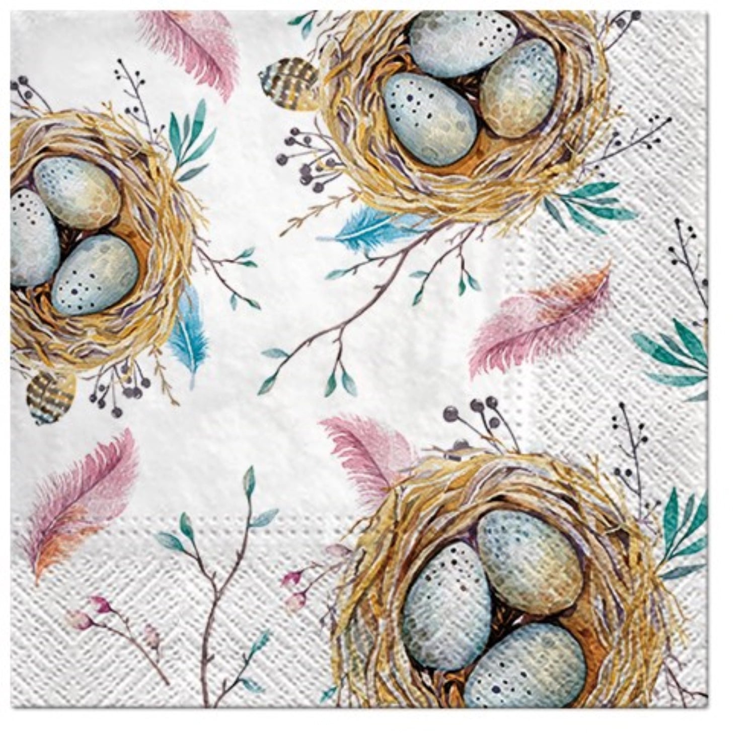 Servietten Lunch 20x Osternestli, 33x33cm in Mehrfarbig präsentiert im Onlineshop von KAQTU Design AG. Servietten ist von PAW