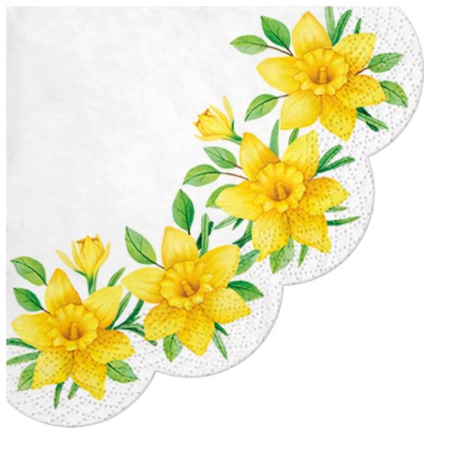 Servietten Round 12x Narzissenblüte, Ø 32cm in Mehrfarbig präsentiert im Onlineshop von KAQTU Design AG. Servietten ist von PAW