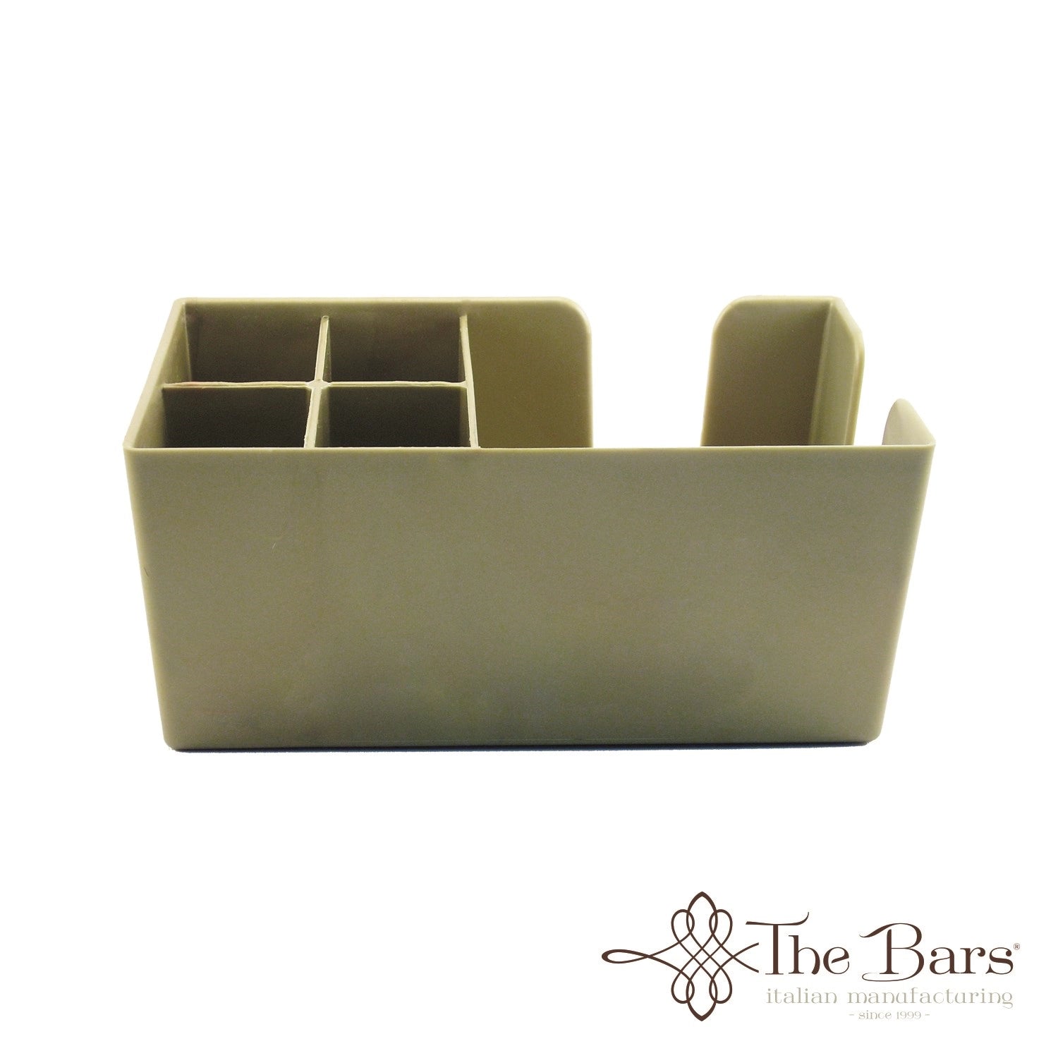 Eleganter Bar Caddy in Gold, perfekt zur stilvollen Organisation von Getränken und Zubehör, bringt Glanz in jede Bar.
