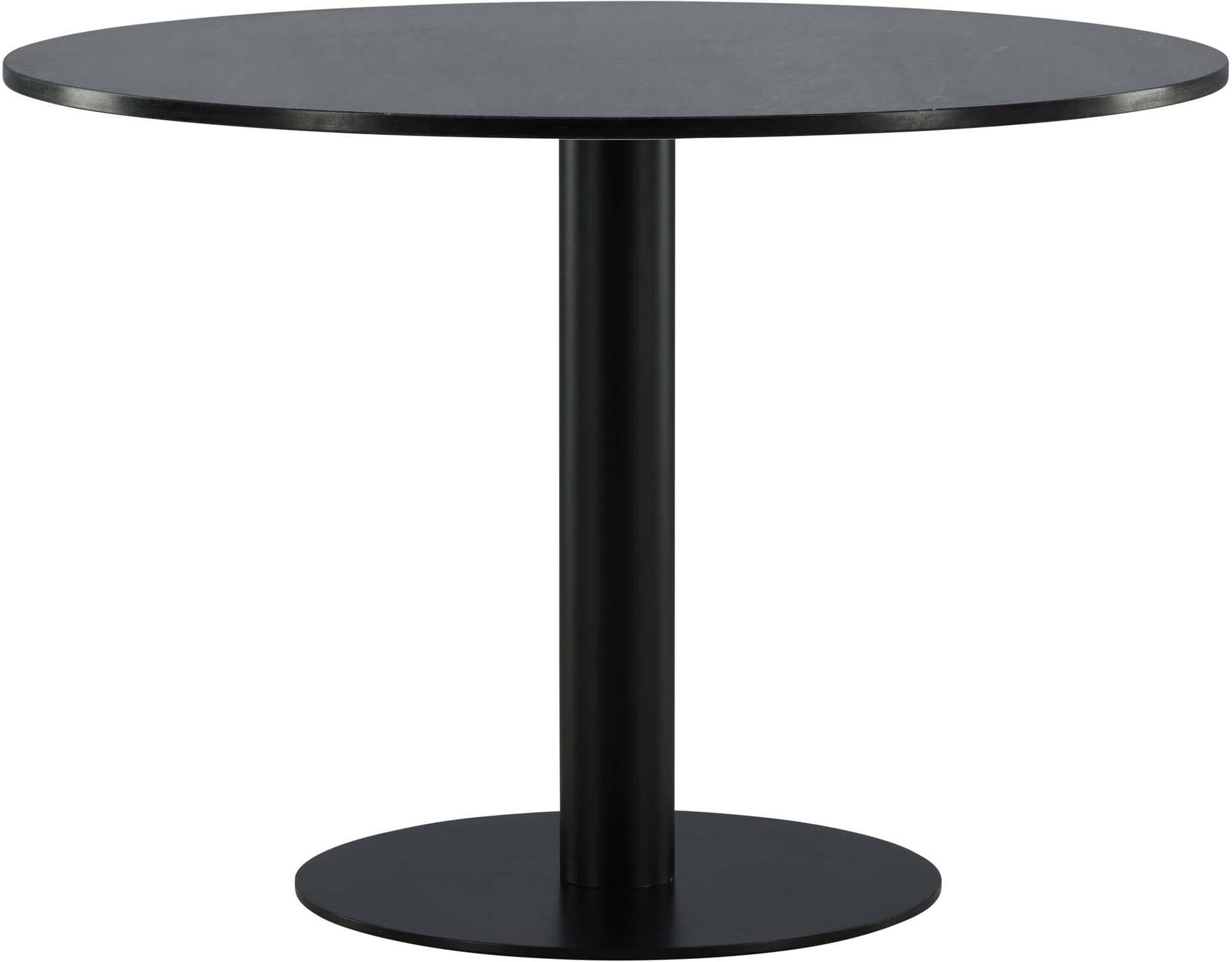 Moderner Esstisch Estelle in elegantem Grau und Schwarz, ideal für stilvolle Essbereiche, erhältlich bei KAQTU Design AG.