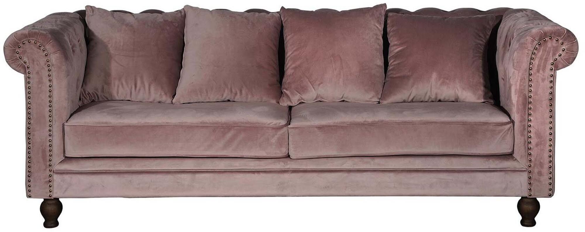 Luxuriöses 3-Sitzer Sofa in edlem Velvet, perfekt für moderne Wohnzimmer und gemütliche Abende, von Venture Home.