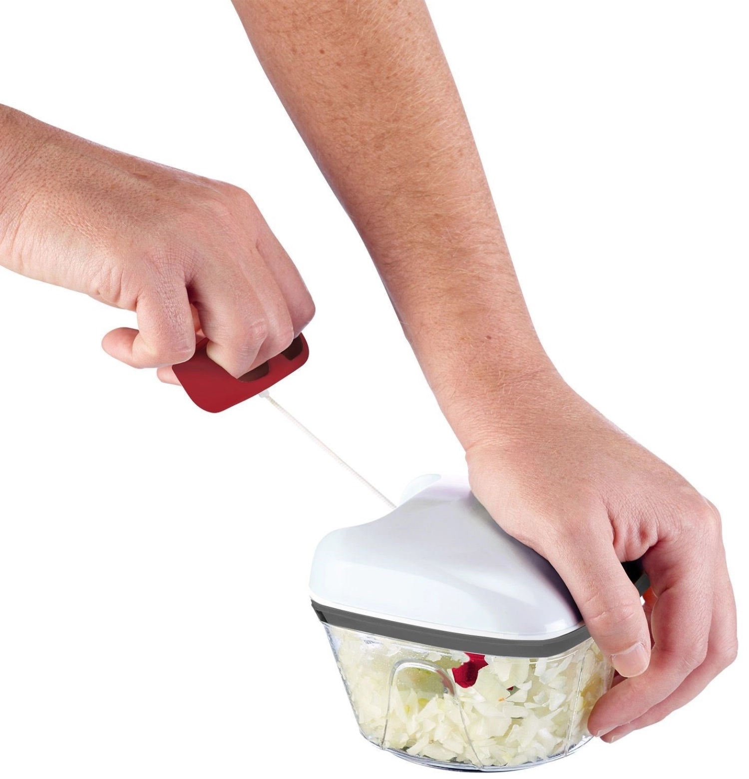 Multi-Schneider mit Seilzug von Westmark, 450 ml, vielseitig einsetzbar zum Schneiden und Zerkleinern von Lebensmitteln, ideal für die Küche.