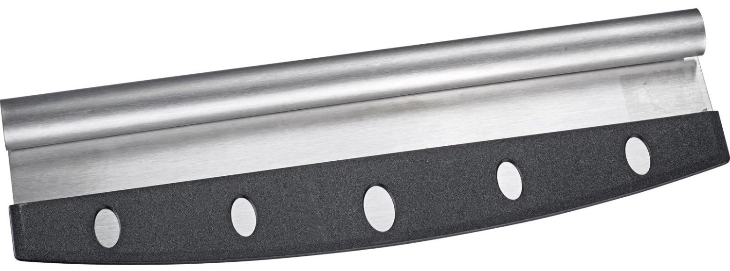 Praktisches Pizza Wiegemesser Easy von Westmark, perfekt für schnelles und sauberes Schneiden von Pizzen, mit komfortablem Griff für einfache Handhabung.