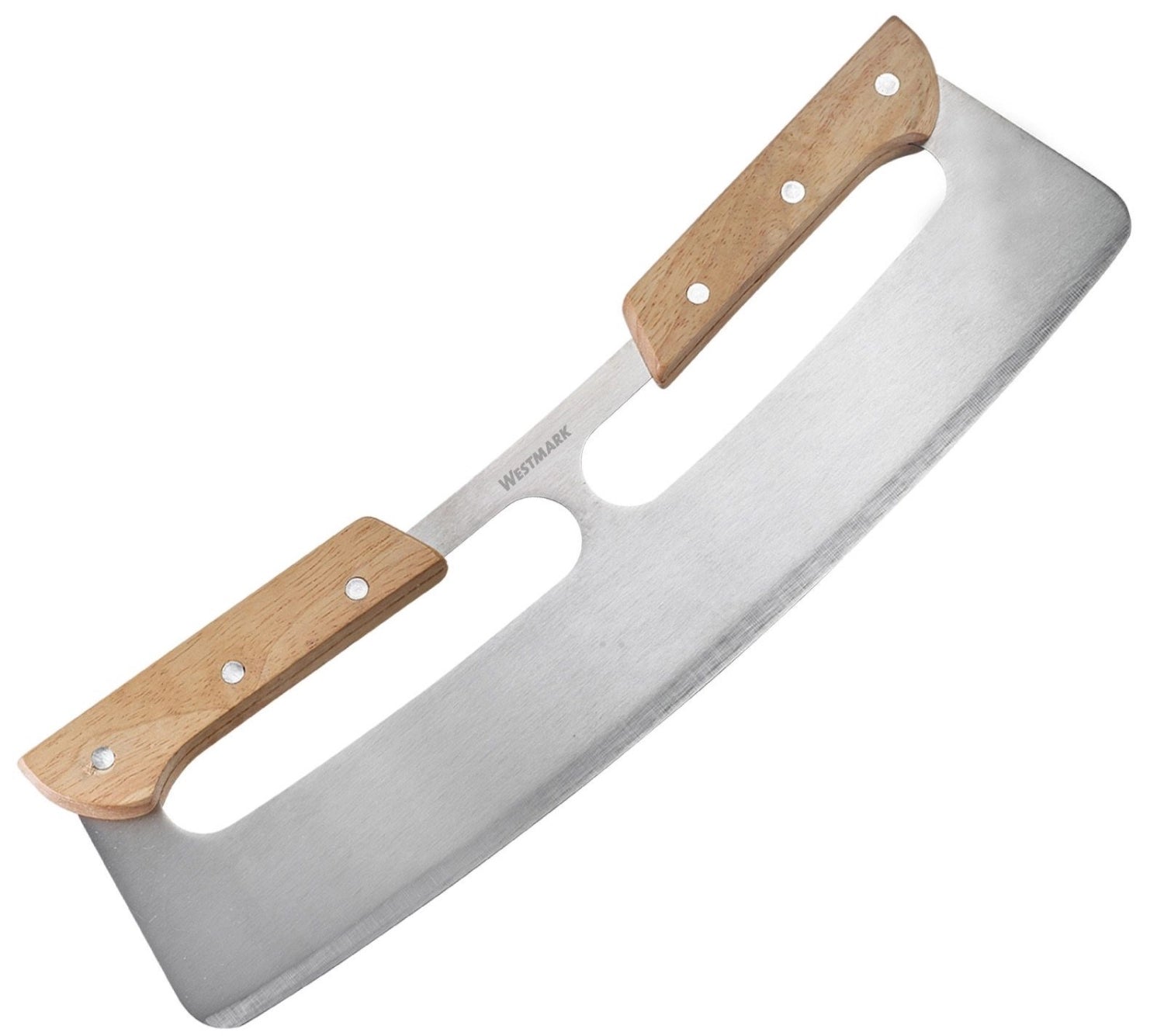 Hochwertiges Wiegemesser Pro von Westmark, ideal zum mühelosen Schneiden von Pizzen, ausgestattet mit ergonomischem Griff für präzise Handhabung.