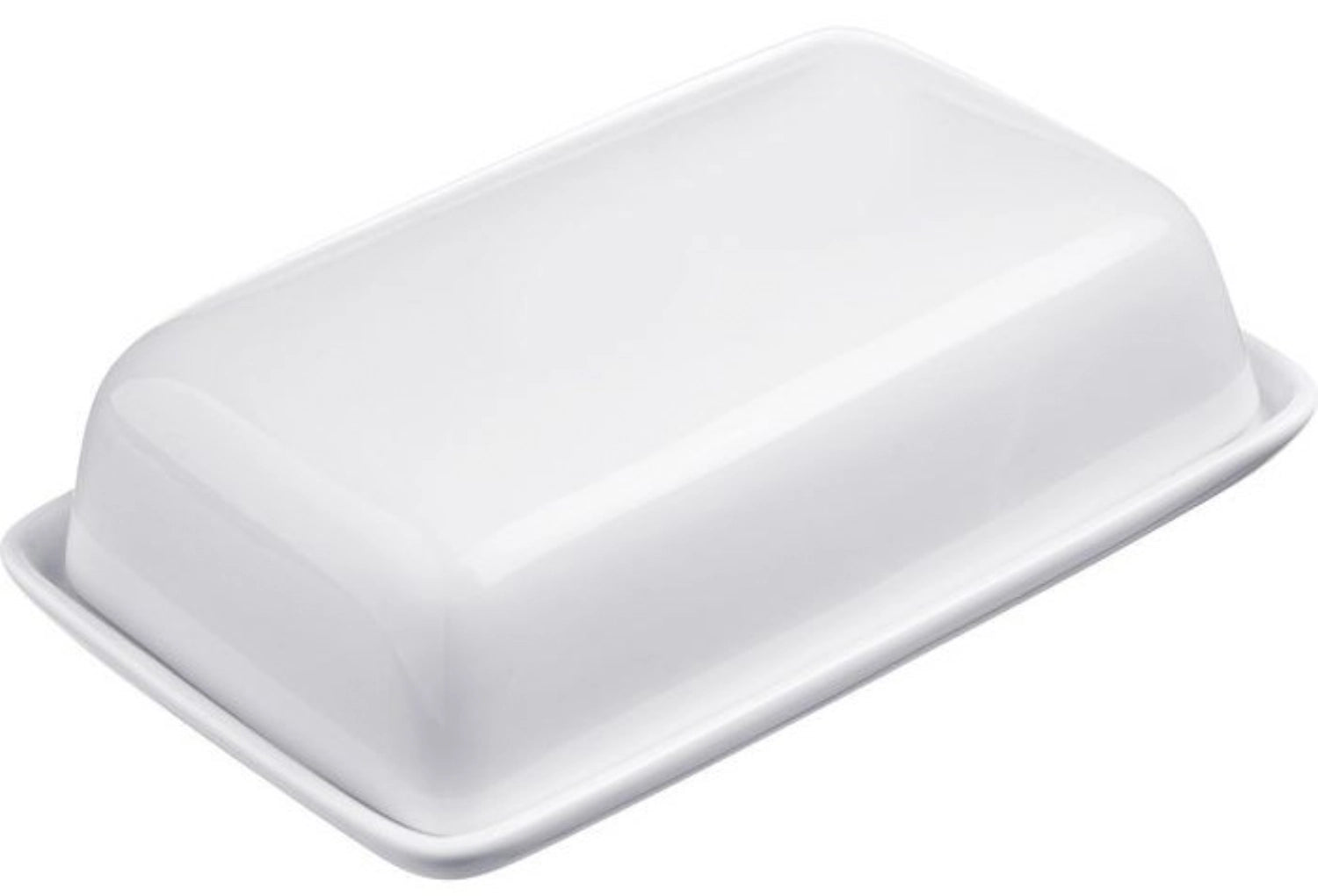 Stilvolle Keramik Butterdose von Westmark (18,7x12 cm), ideal für die Aufbewahrung und Präsentation von Butter nach EU-Norm.