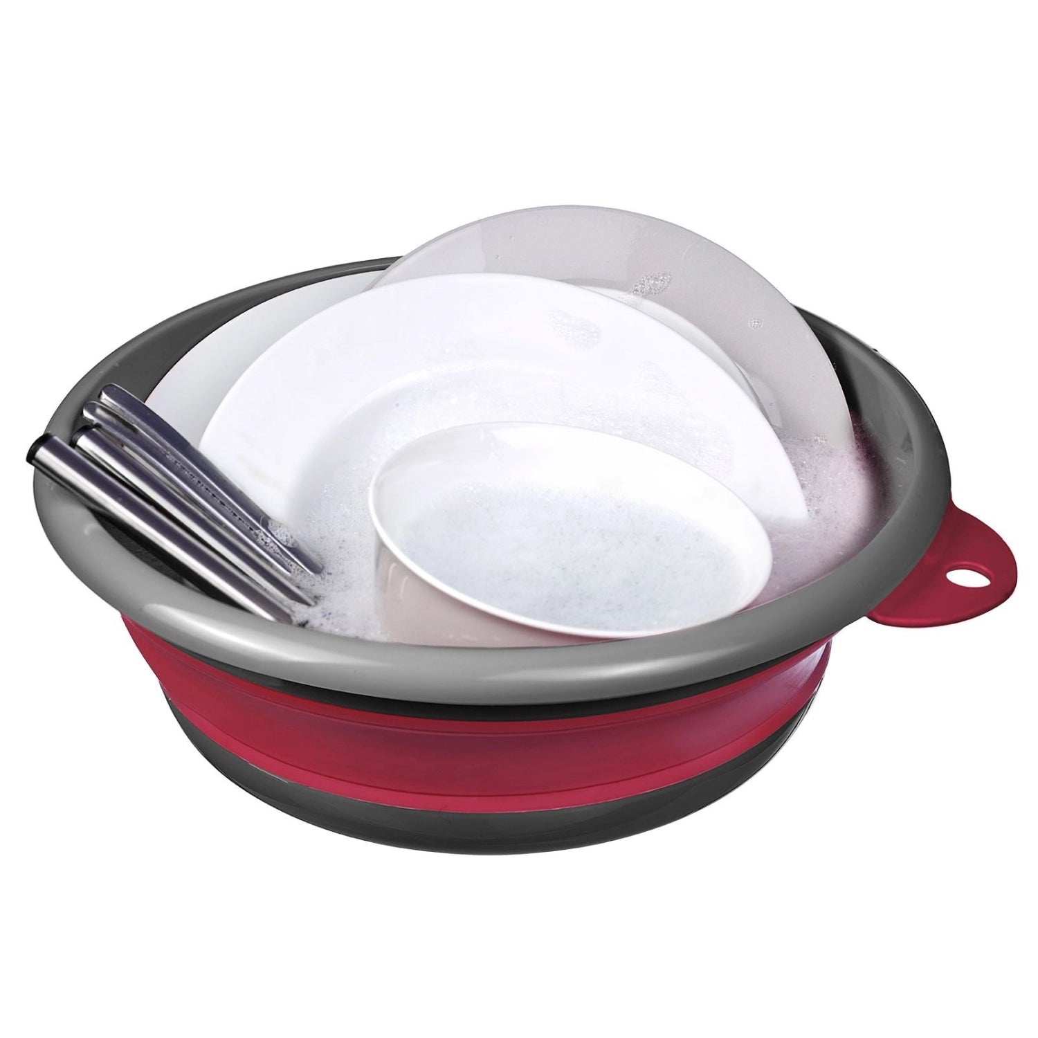 Faltbare Spülschüssel von Westmark, ideal für platzsparendes Abwaschen und vielseitige Nutzung in der Küche. Praktisch und funktional.