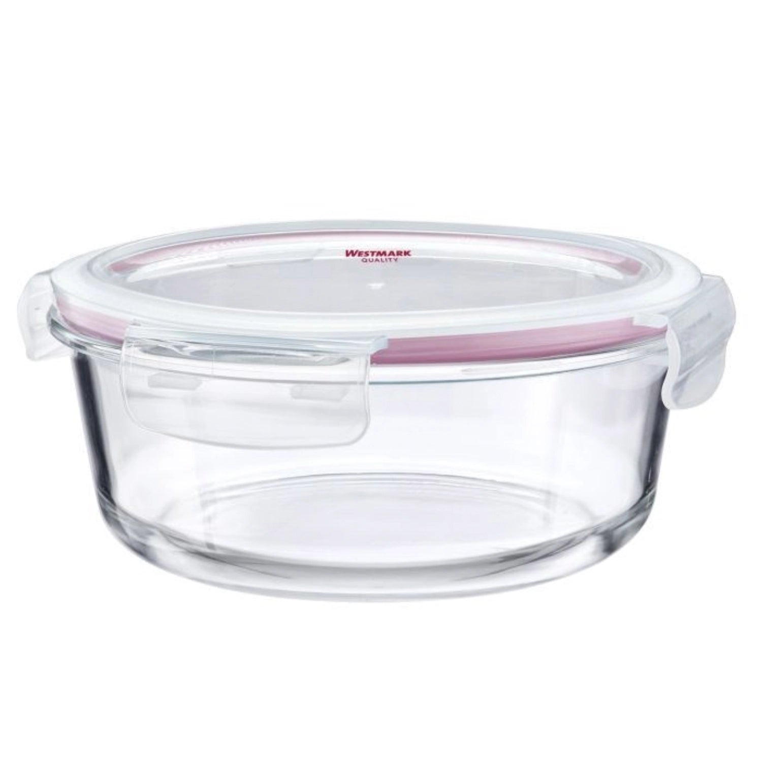 Runde 650ml Glas-Frischhaltedose von Westmark, perfekt für die sichere Lagerung von Lebensmitteln, inklusive dicht schließendem Deckel für optimale Frische.