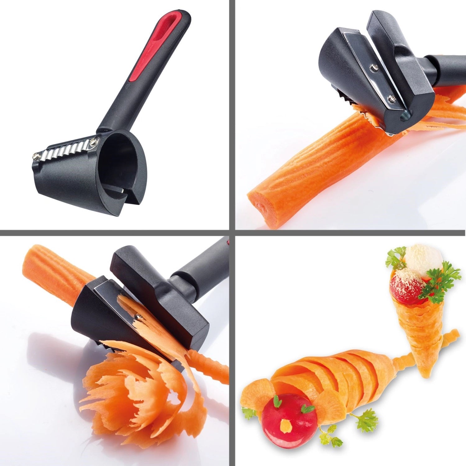 Deko-Hobel Gallant von Westmark, ideal zum Dekorieren von Speisen, mit ergonomischem Design und hochwertiger Verarbeitung für kreative Küchenideen.
