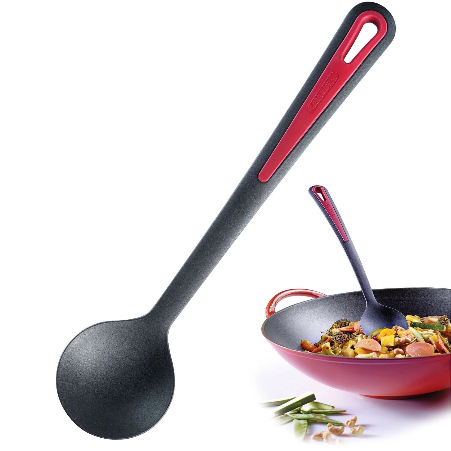 Praktischer Gemüse-Woklöffel Gallant von Westmark, perfekt für die Zubereitung gesunder Gerichte, ergonomisches Design für müheloses Kochen.