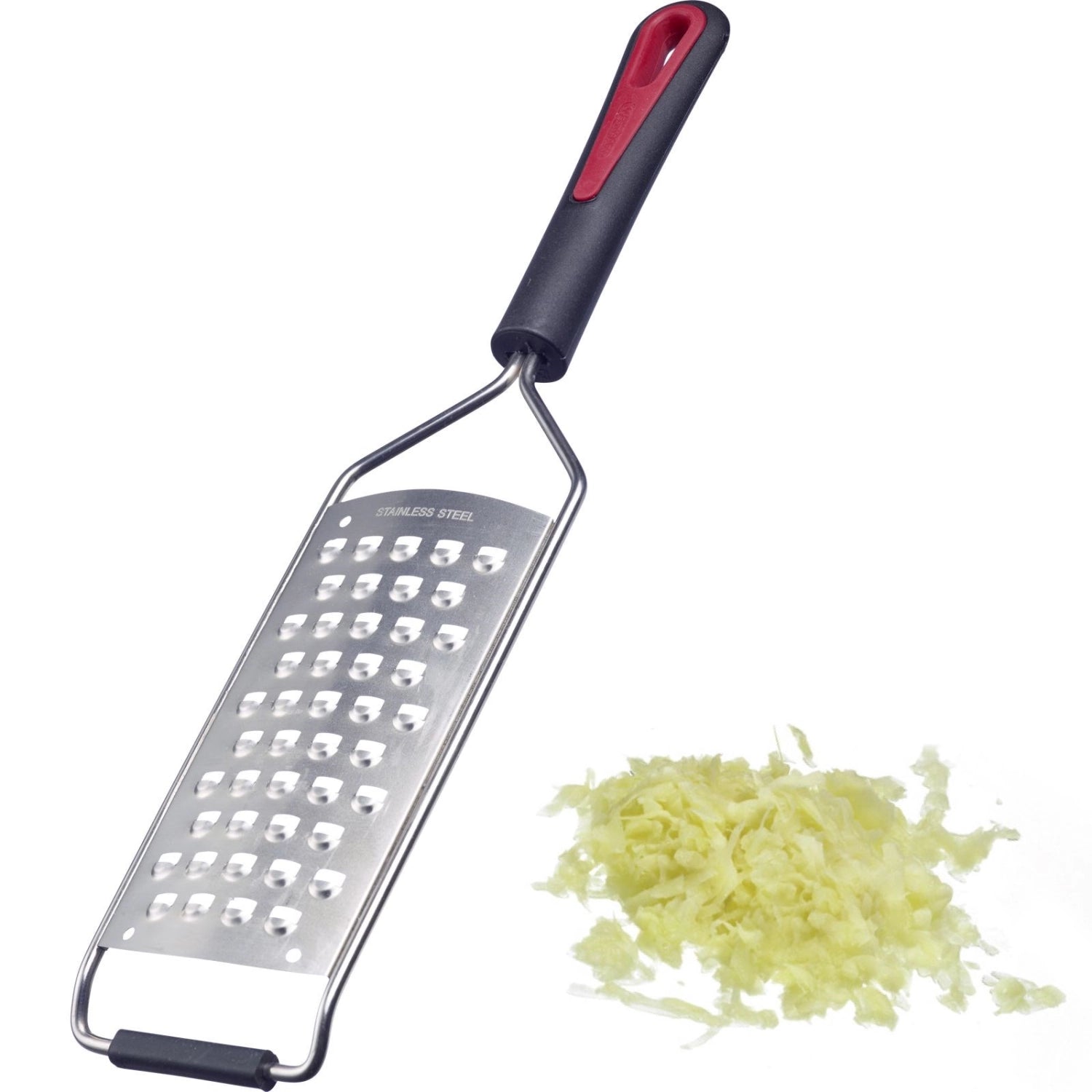 Grobe Reibe Gallant Square von Westmark, perfekt für schnelles Reiben von Käse und Gemüse, ergonomischer Griff für müheloses Arbeiten.
