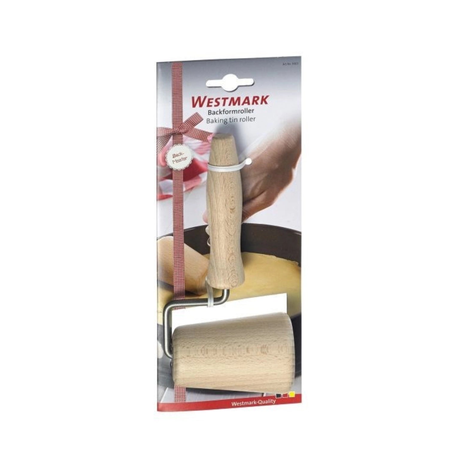 Hochwertiger konischer Backformroller aus Buchenholz von Westmark, ideal für präzises Ausrollen von Teig und vielseitige Backprojekte.