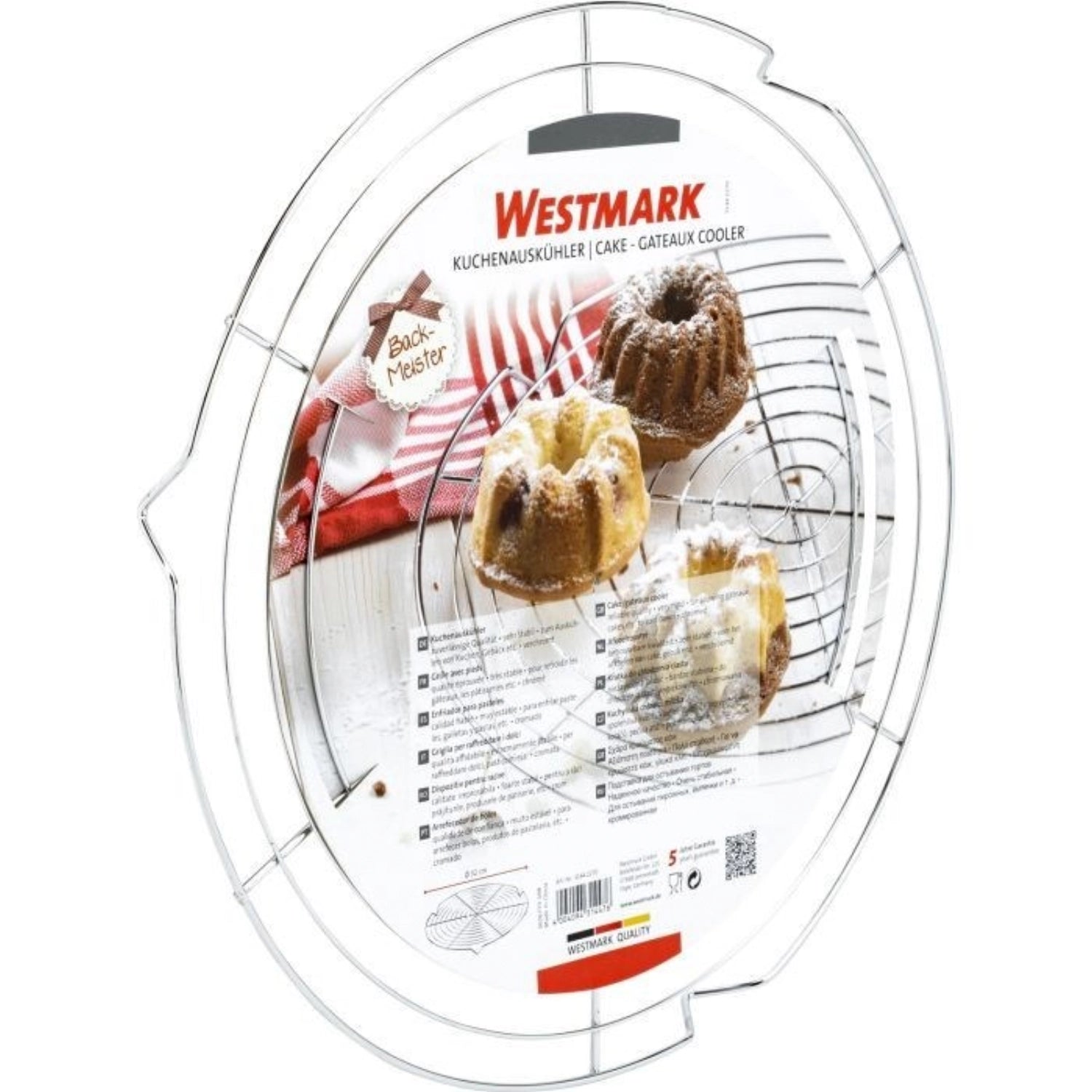 Praktischer Kuchenauskühler von Westmark mit 32 cm Durchmesser, ideal zum schnellen Abkühlen von Kuchen und Desserts nach dem Backen.