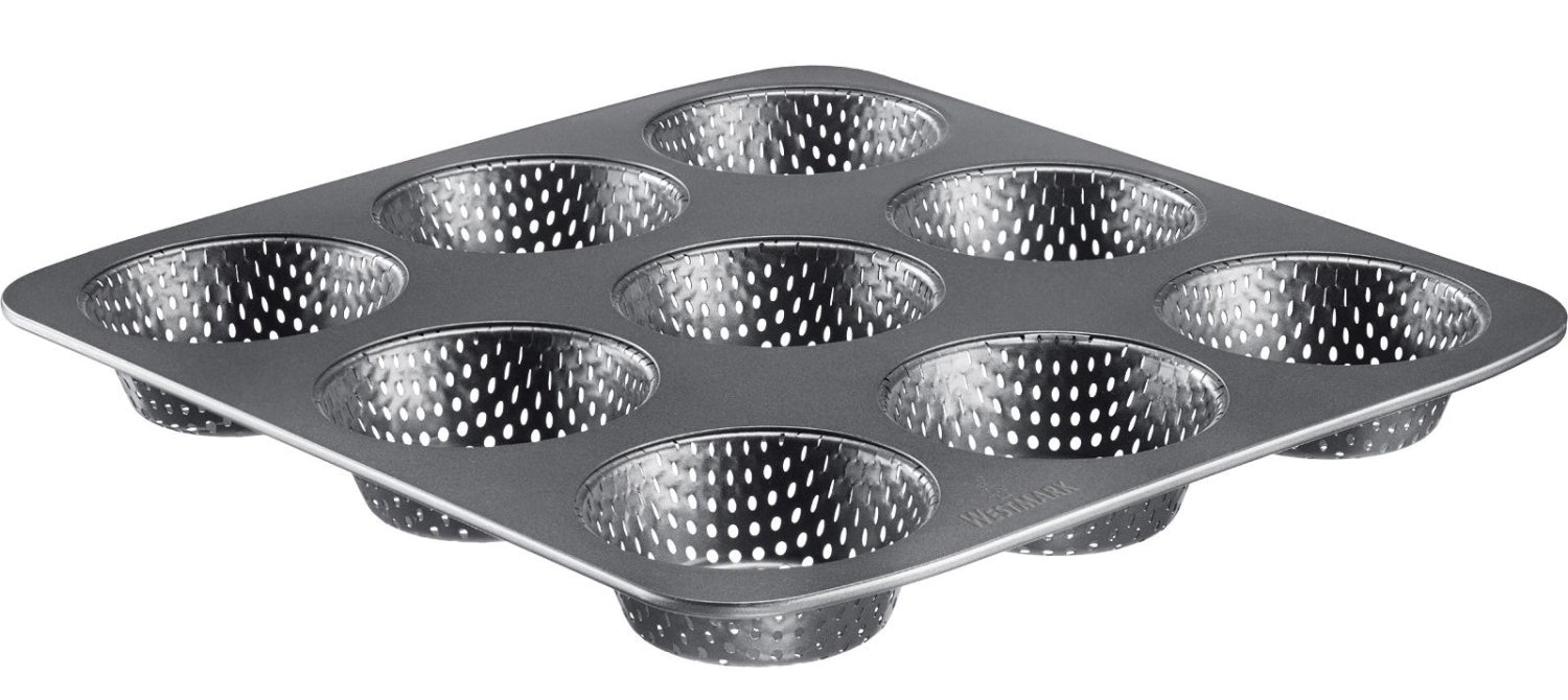 9er Brötchen Backform von Westmark, 32x30cm, ideal für die Zubereitung von frischen Brötchen, robust und langlebig für perfekte Backergebnisse.
