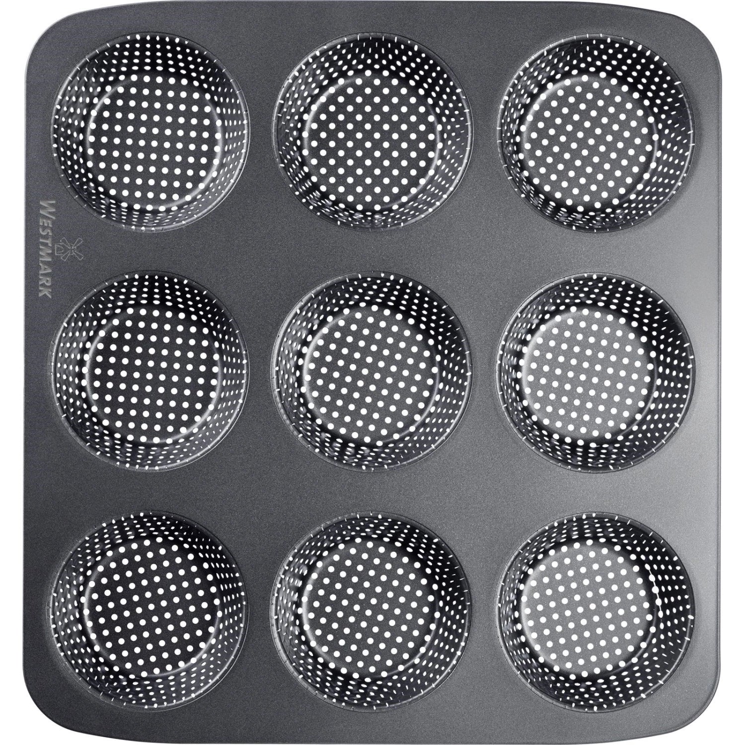 Hochwertige 9er Brötchen Backform von Westmark, 32x30cm, perfekt für die Zubereitung von knusprigen Brötchen zu Hause.