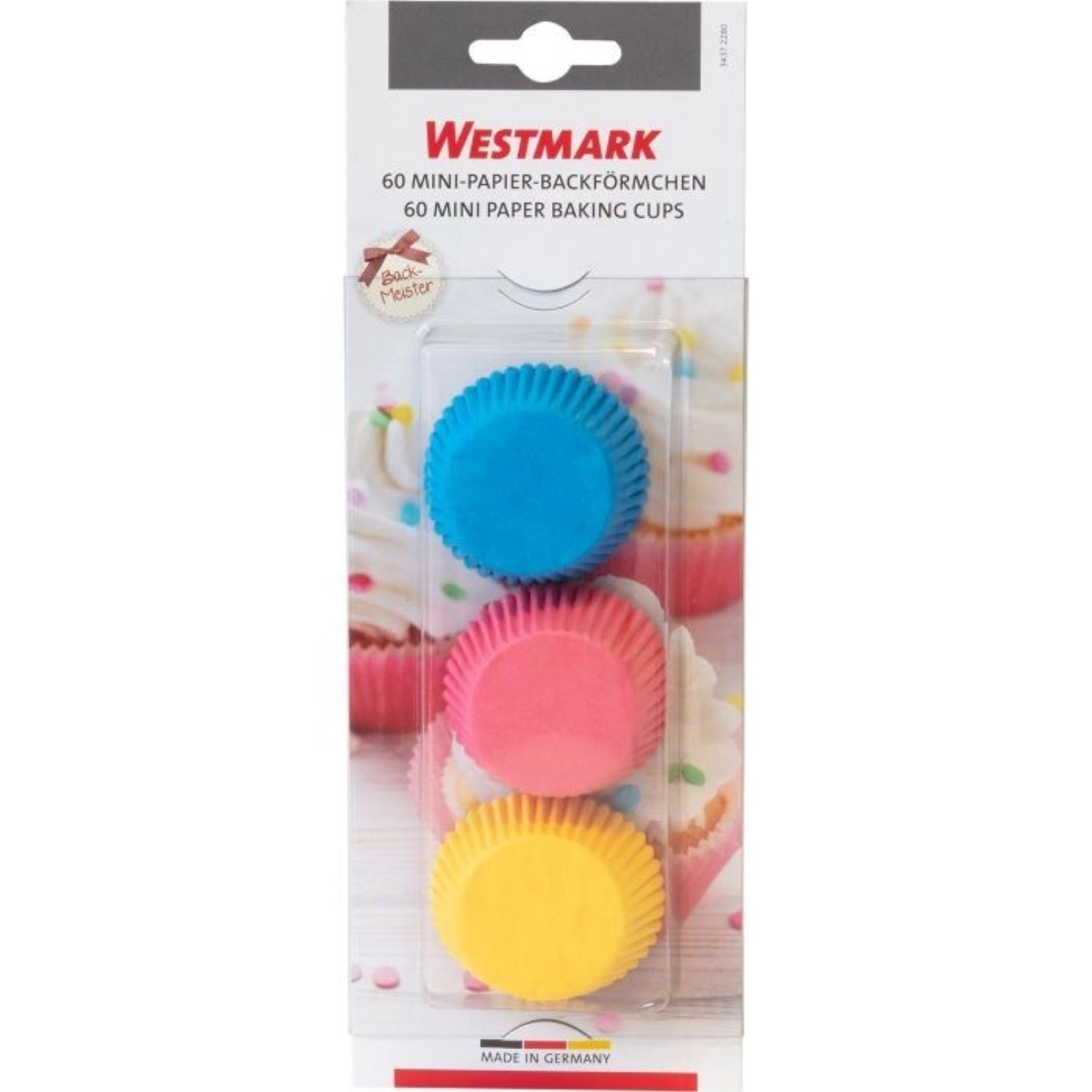 Vielseitige Mini Muffin Backförmchen in leuchtenden Farben von Westmark, ideal für festliche Anlässe und kreative Backideen.