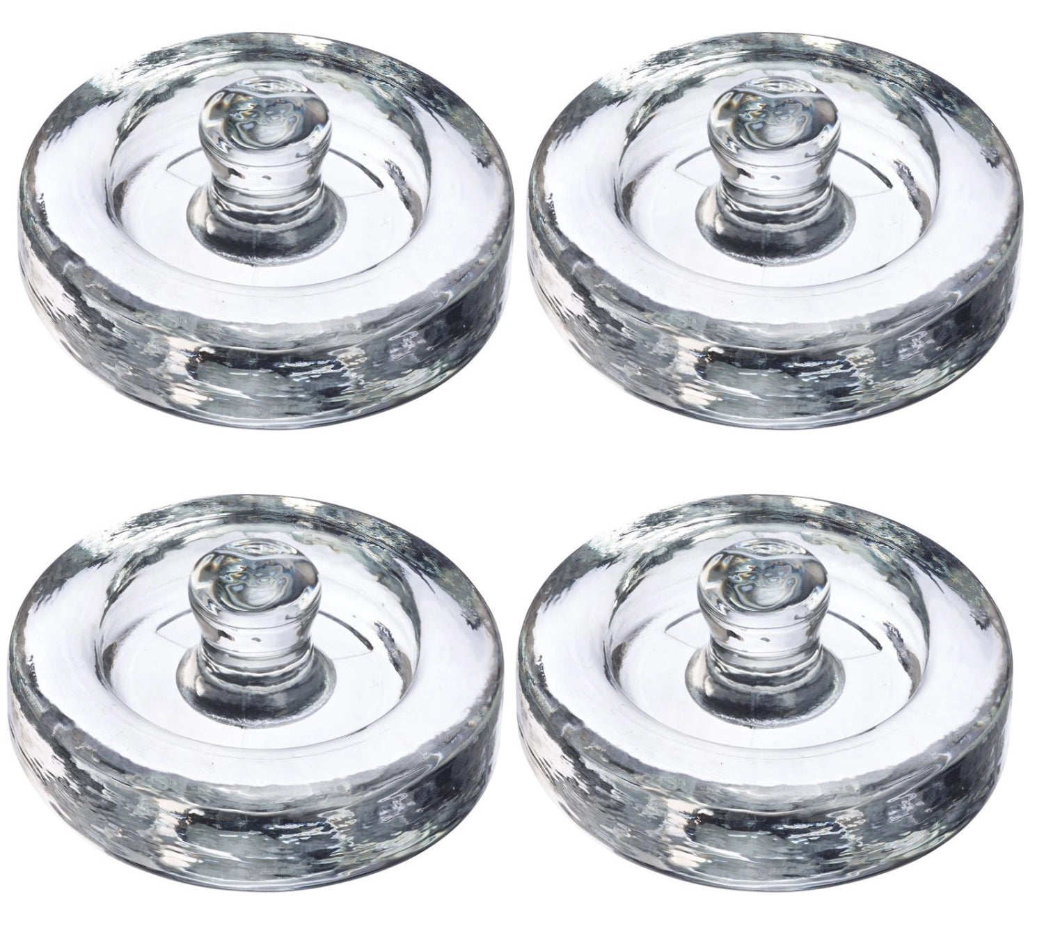 Set aus 4 Fermentiergewichten von Westmark, Ø 8 cm, ideal zum Stabilisieren von Gemüse während des Fermentationsprozesses für optimale Ergebnisse.